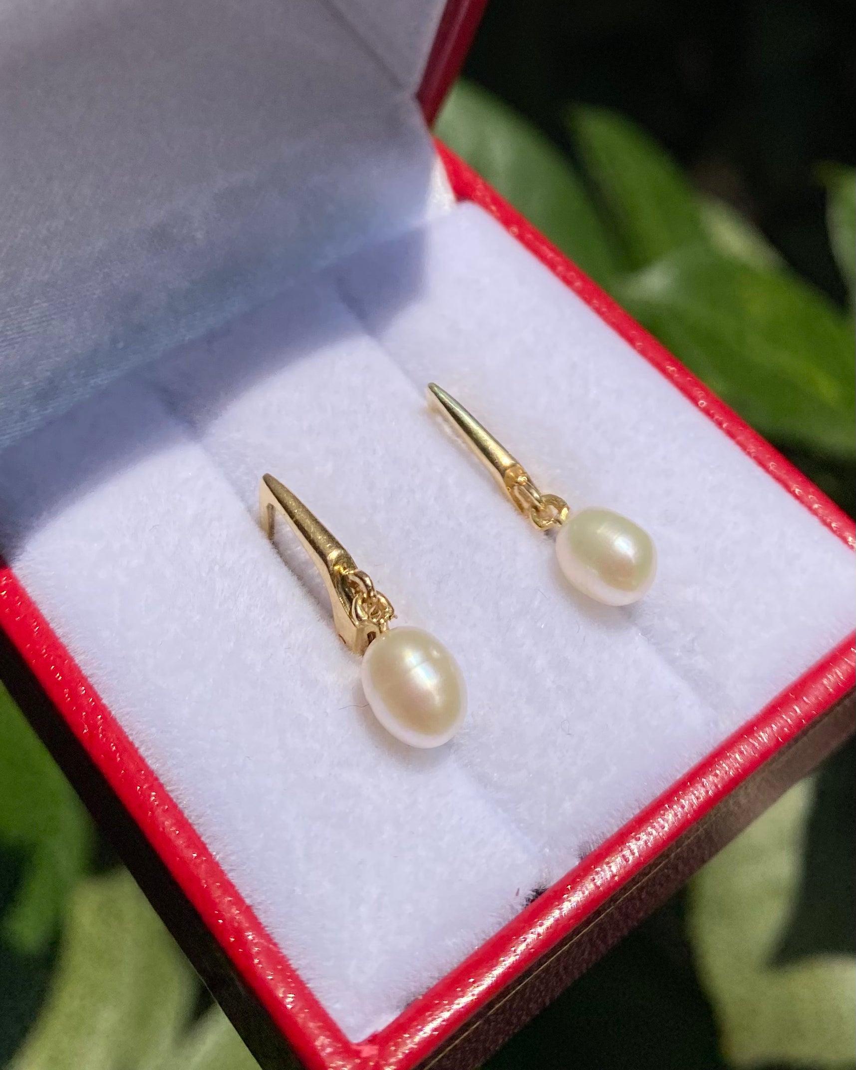 Pendientes de perla "Olympe"