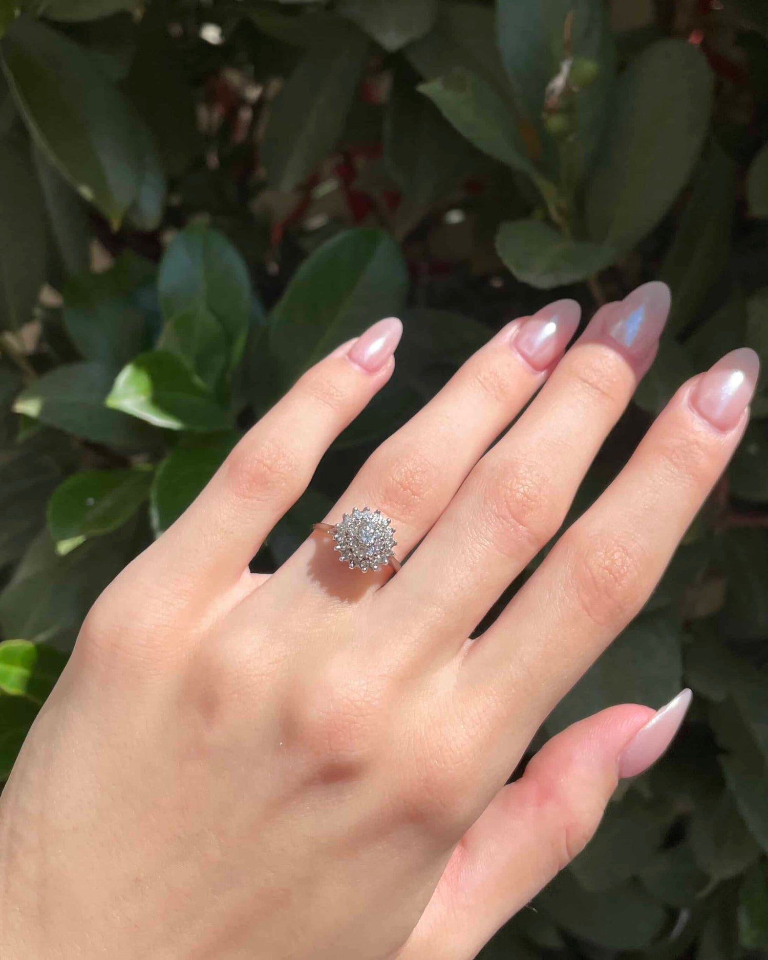 Marguerite Ring 25 Diamonds 0.56 carat "Clarity"