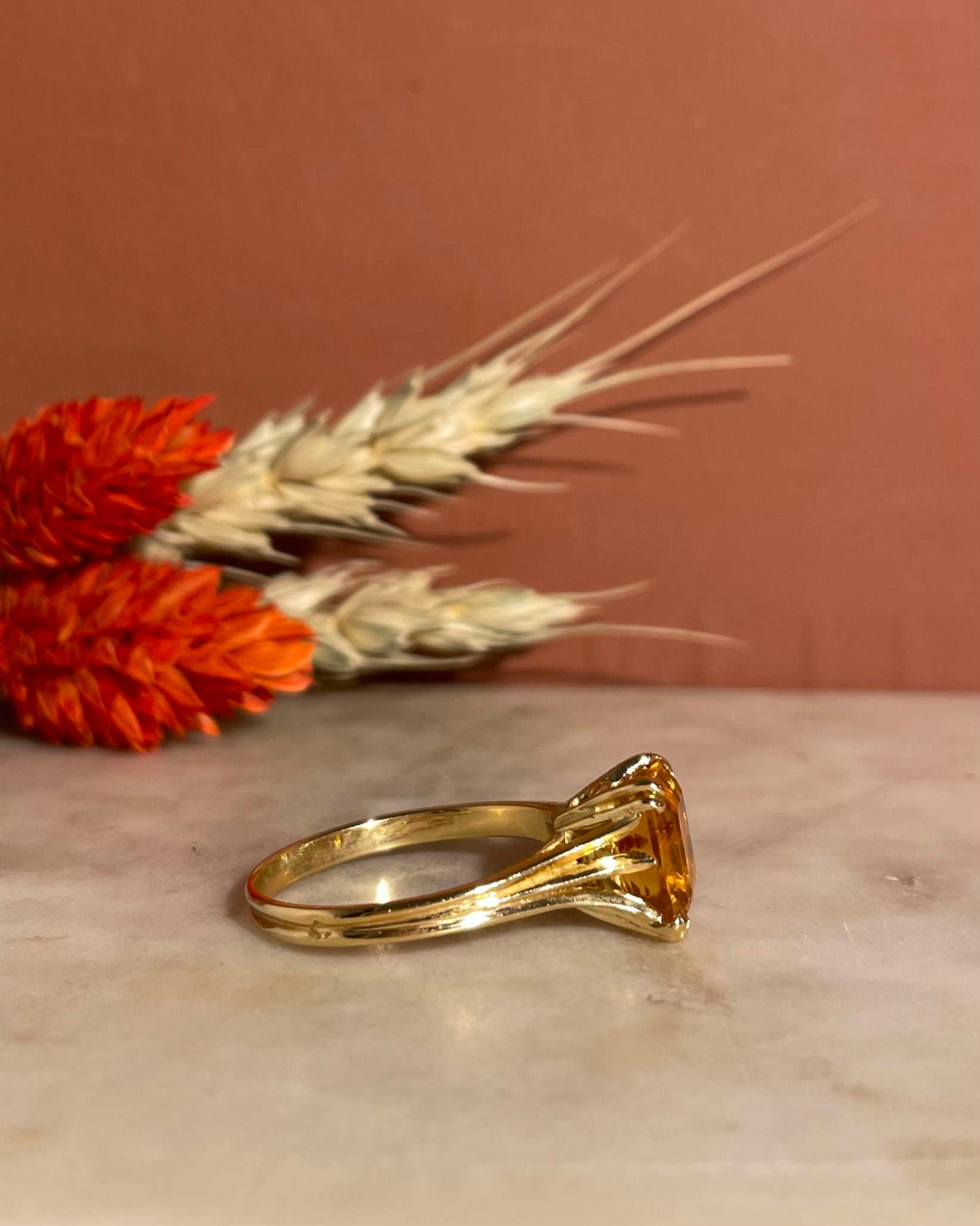 Bague Cocktail Citrine 3 carats "Elianna"
