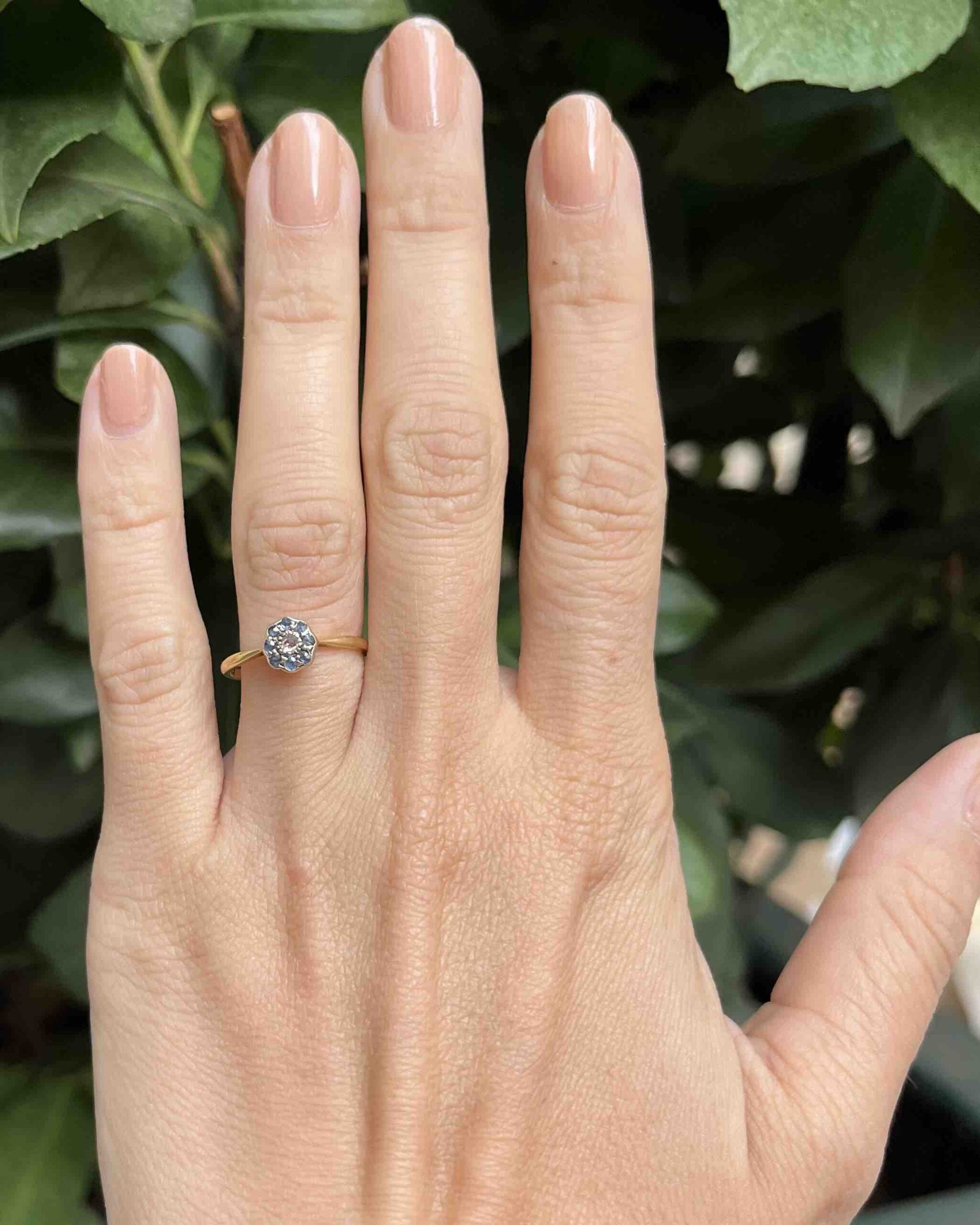 Bague Marguerite Saphirs & Diamant "Solvic"