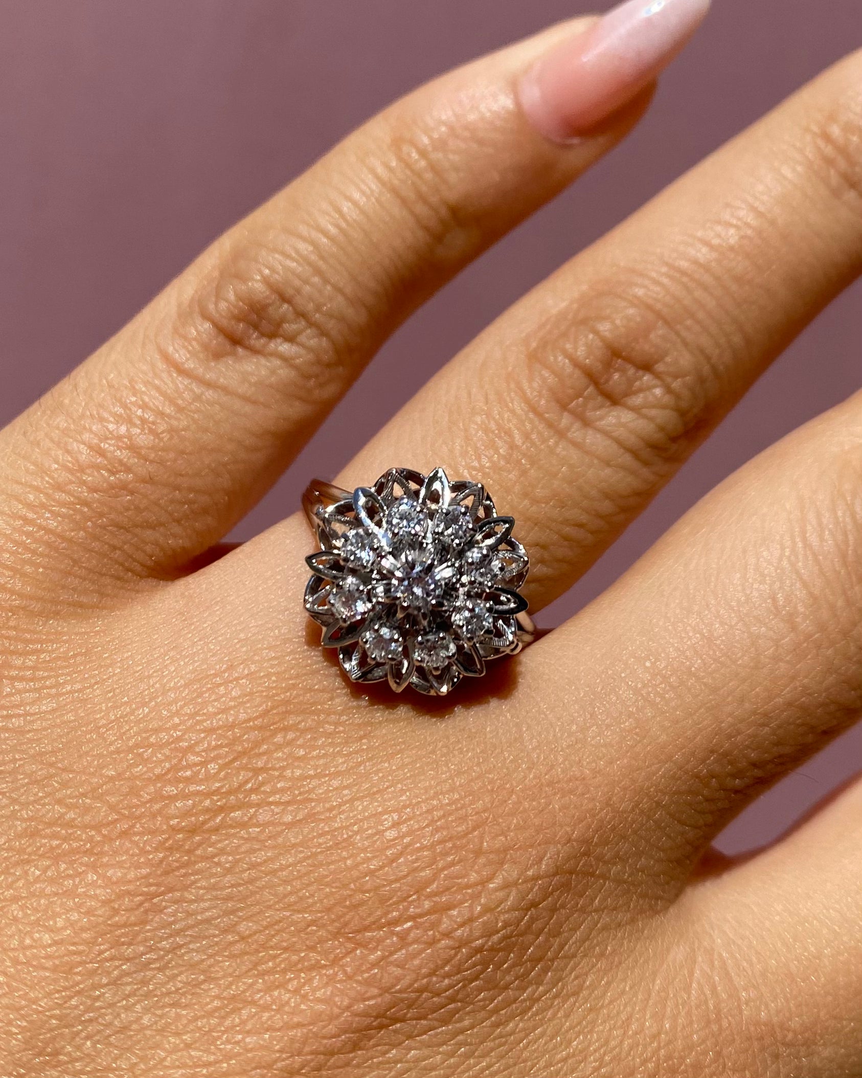 Bague Marguerite Diamants 0.50 carat "Apolline"