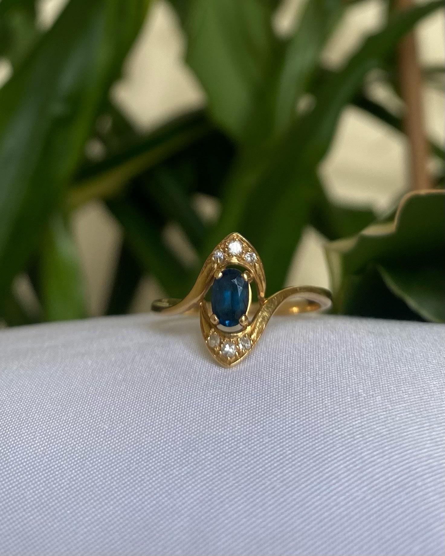 Bague Saphir & Diamants "Alixia" - Elliade Paris