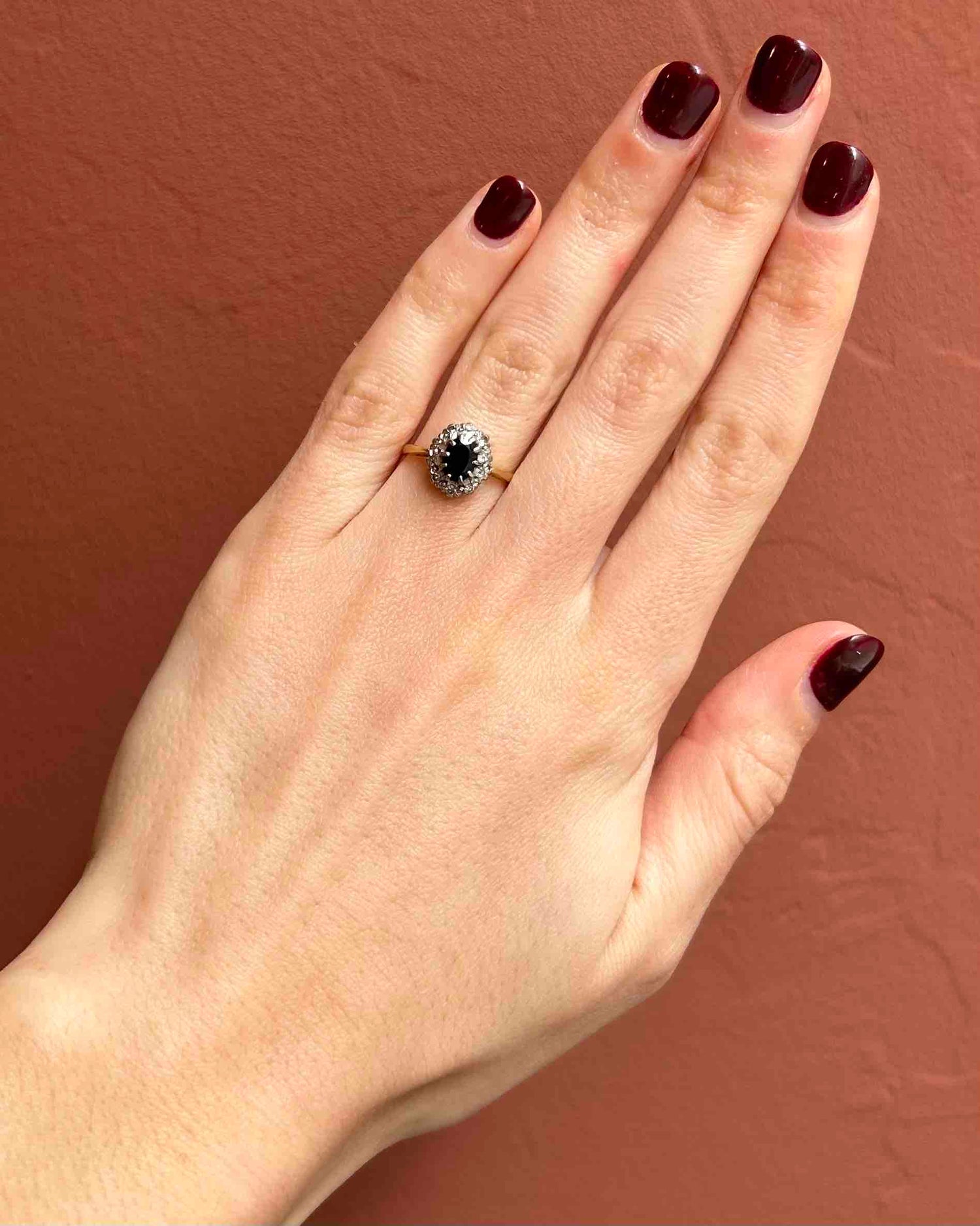 Bague Marguerite Saphir & Diamants "Lizie"