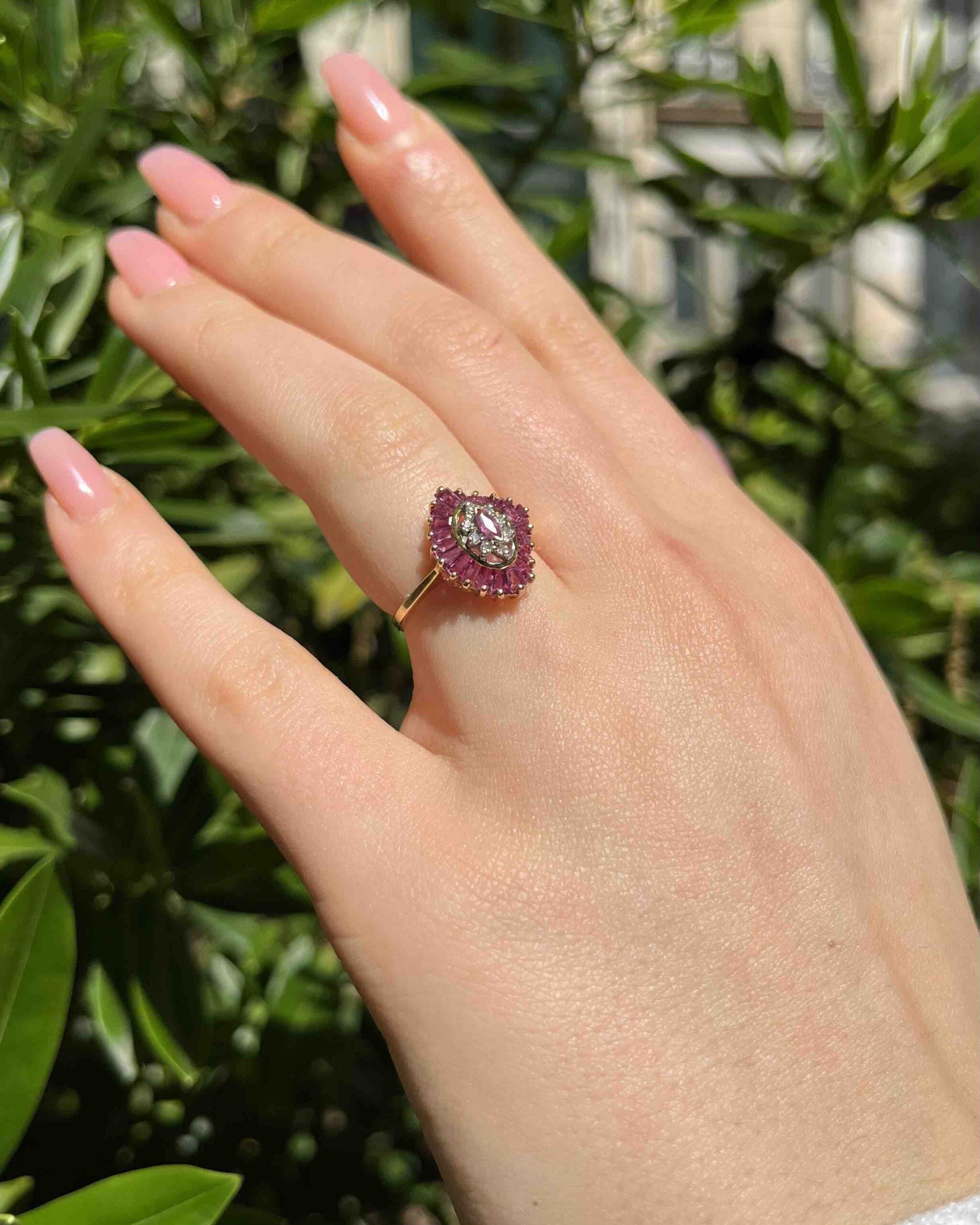 Marguerite Jupon Ruby and Diamond Ring "Orline"