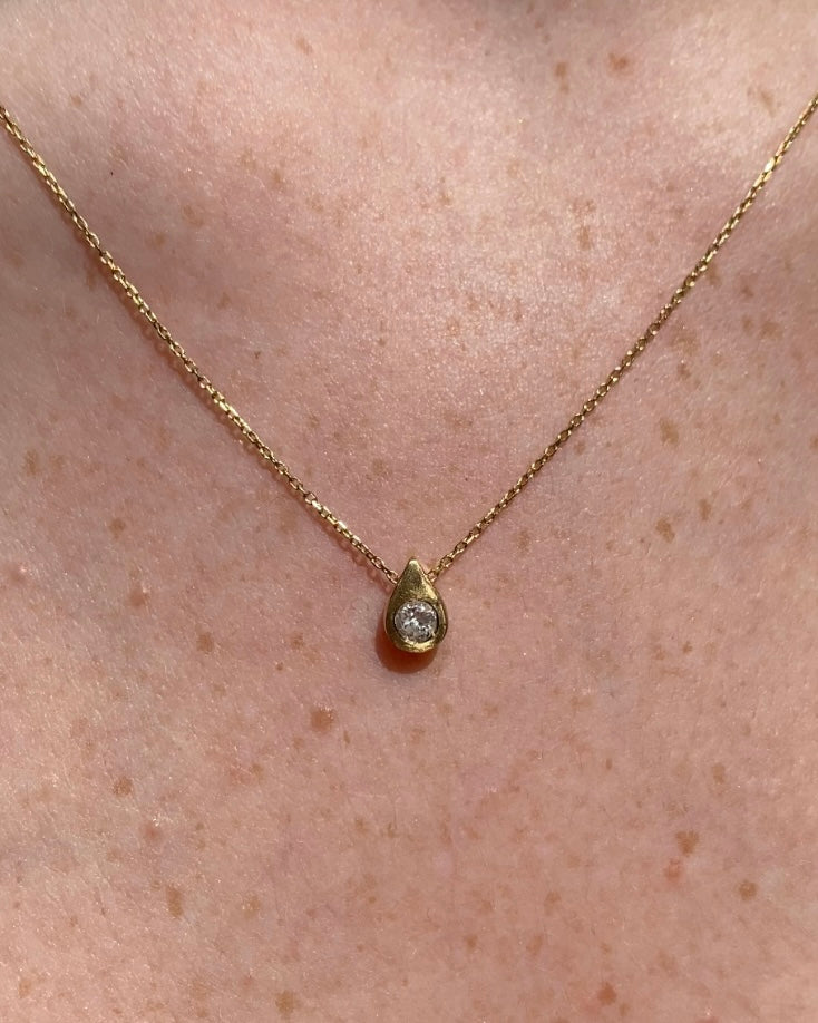 Collier Diamant 0.15 carat "Prune"