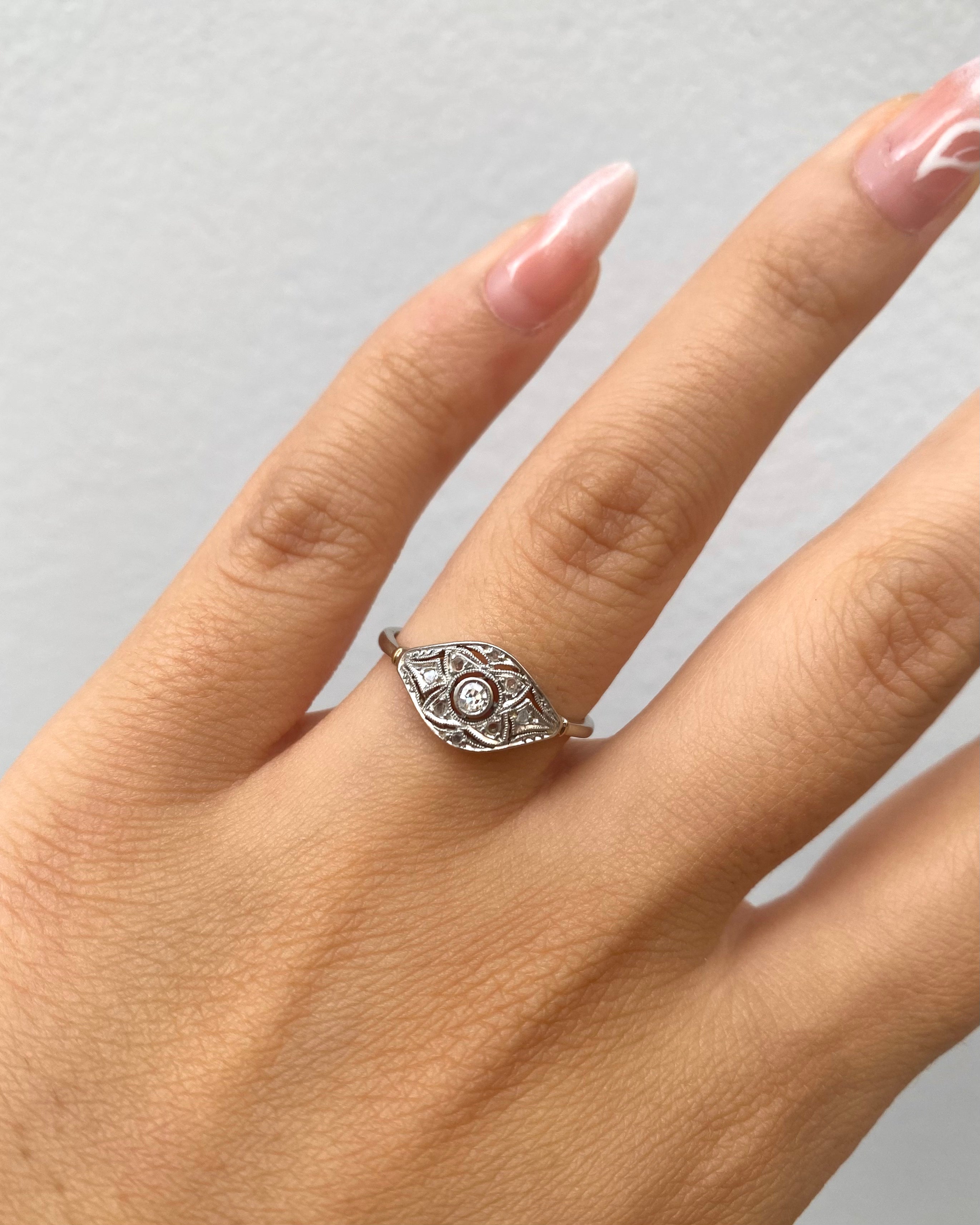Bague Art-déco Diamants "Johanna"