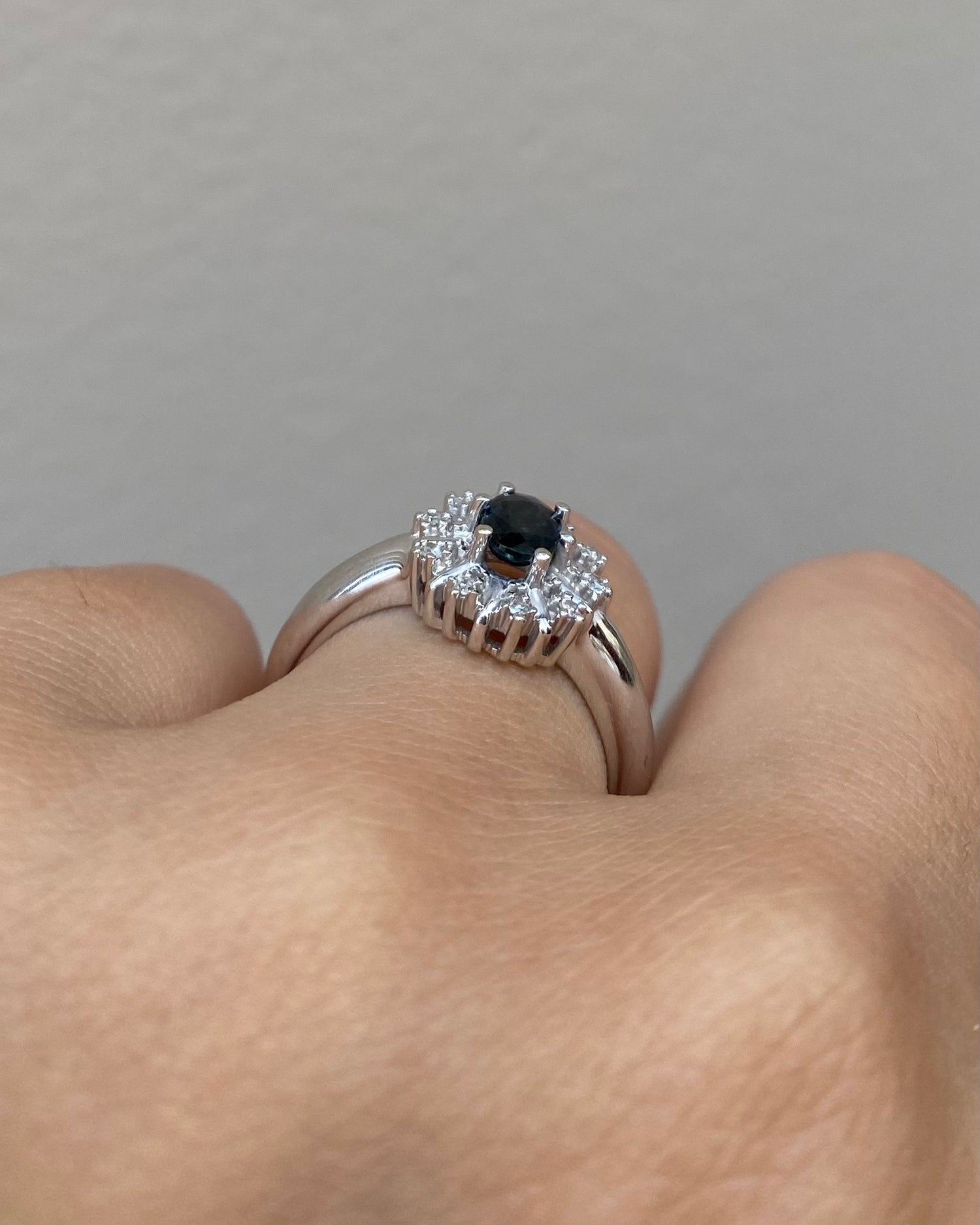 Bague Marguerite Saphir & Diamants "Clarisse"