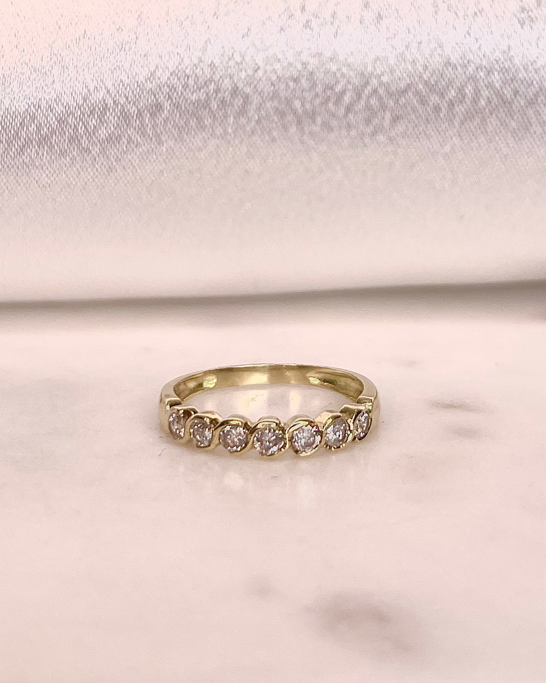 Demi-Alliance Diamants 0.42 carat "Ninon"