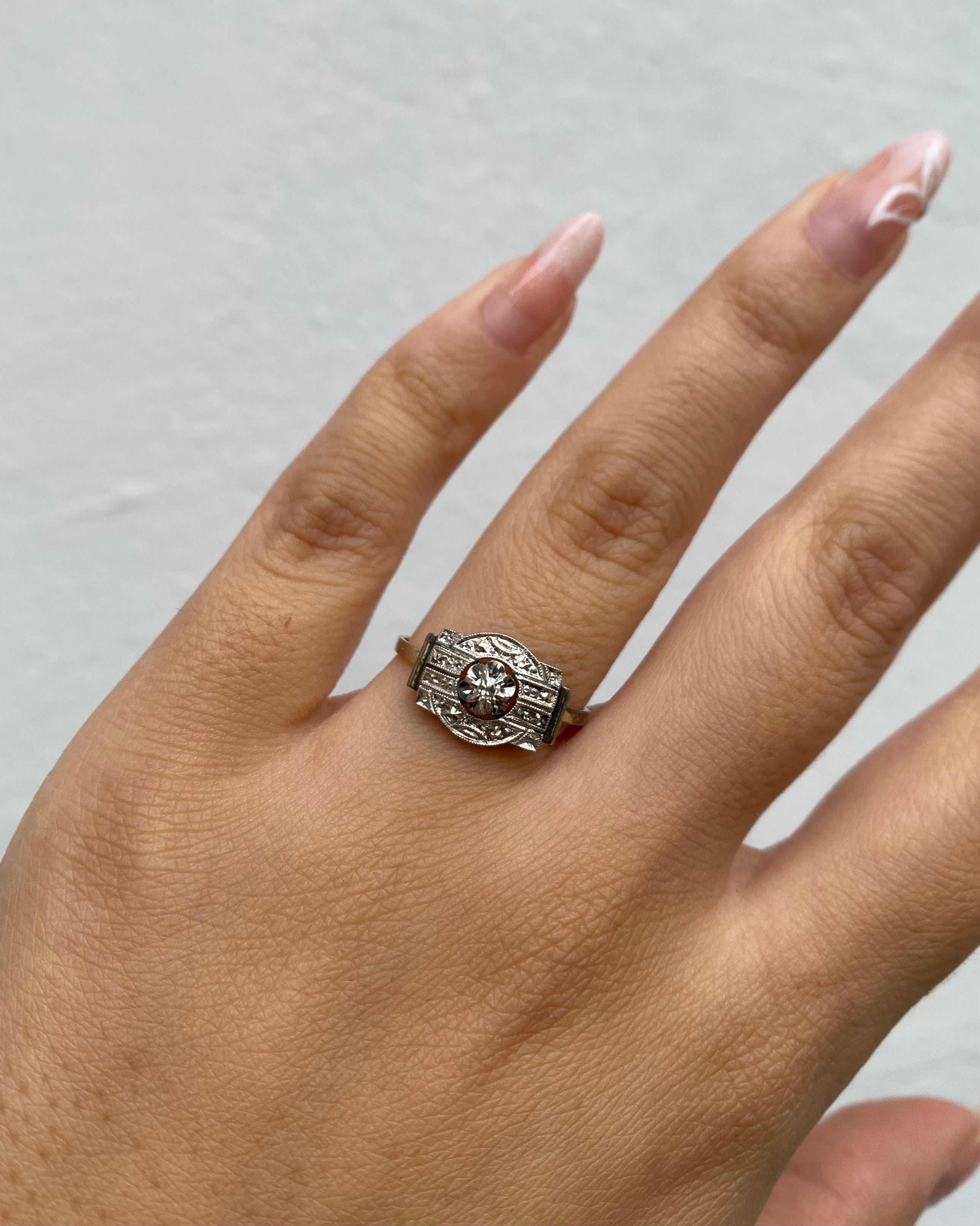 Bague Art Déco Diamant "Mina"