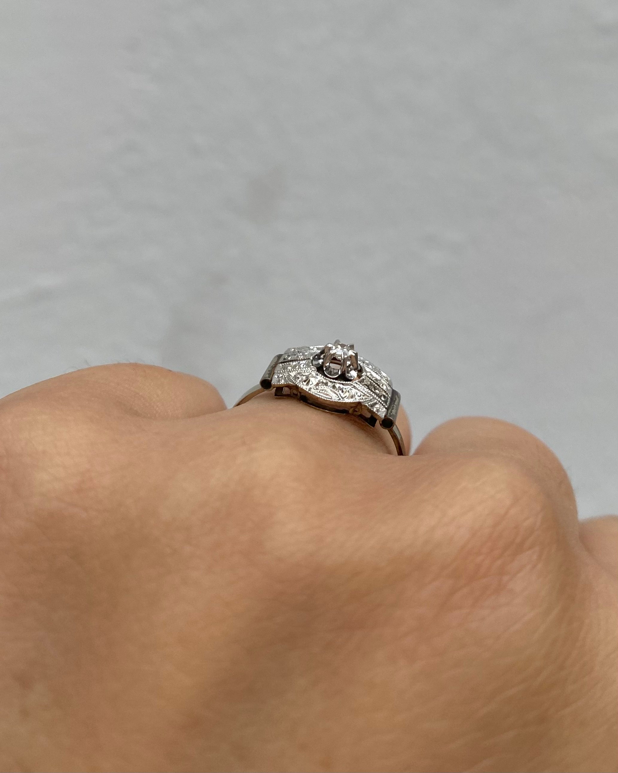 Bague Art Déco Diamant "Mina"
