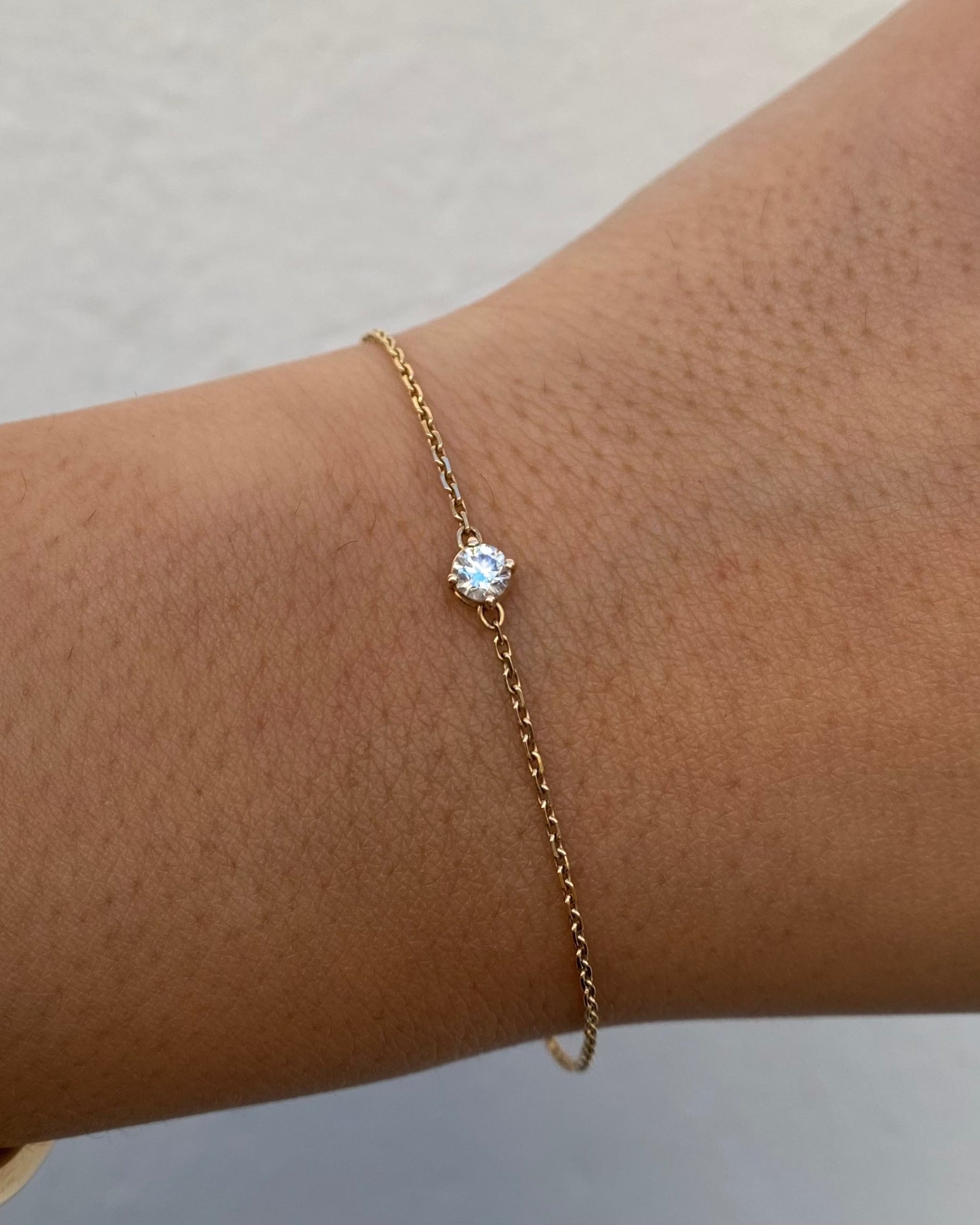 Pulsera Diamante 0.20 quilates y oro 18 quilates "Bertille"