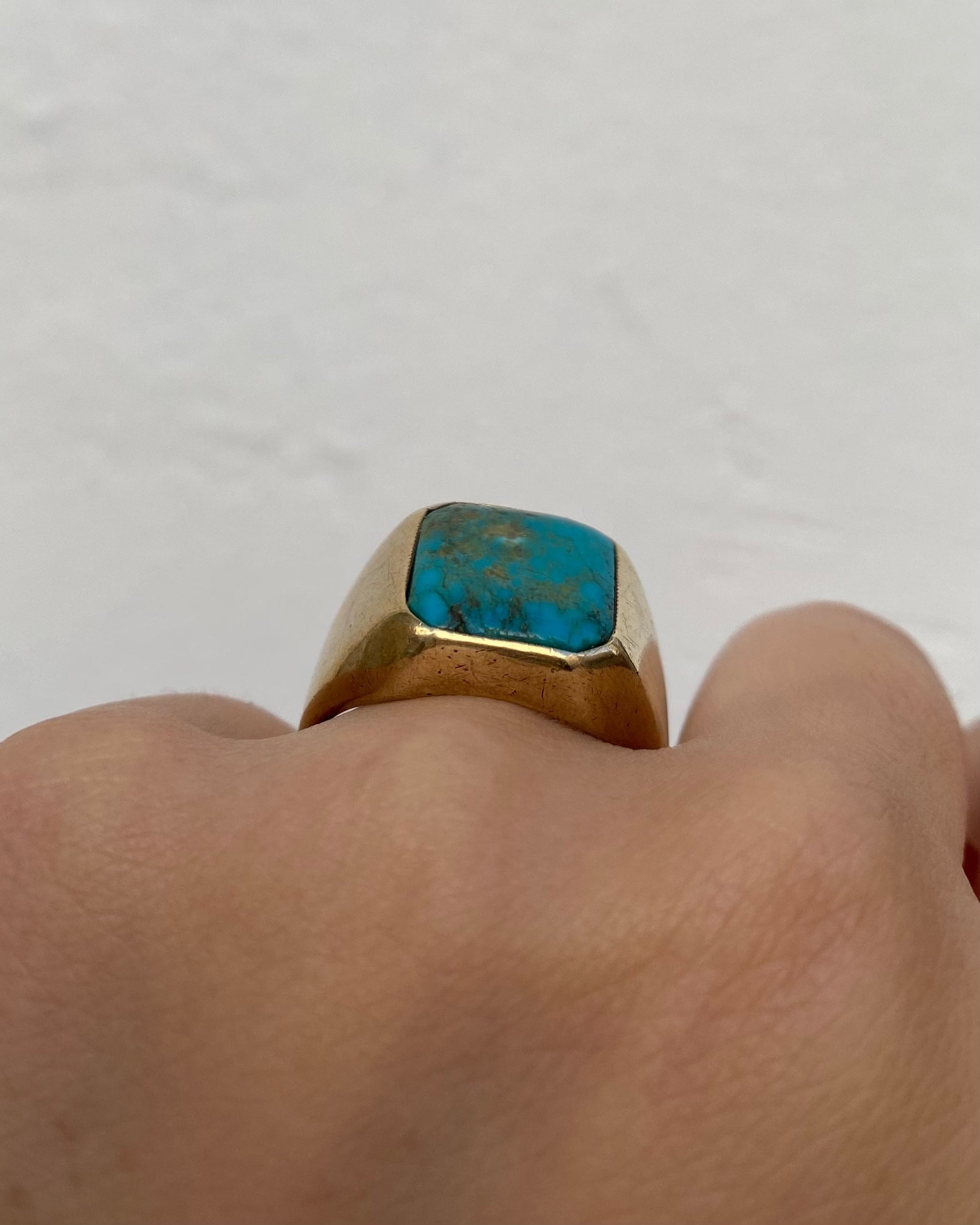 Bague Chevalière Chrysocolle 7.82 g "Sonia"