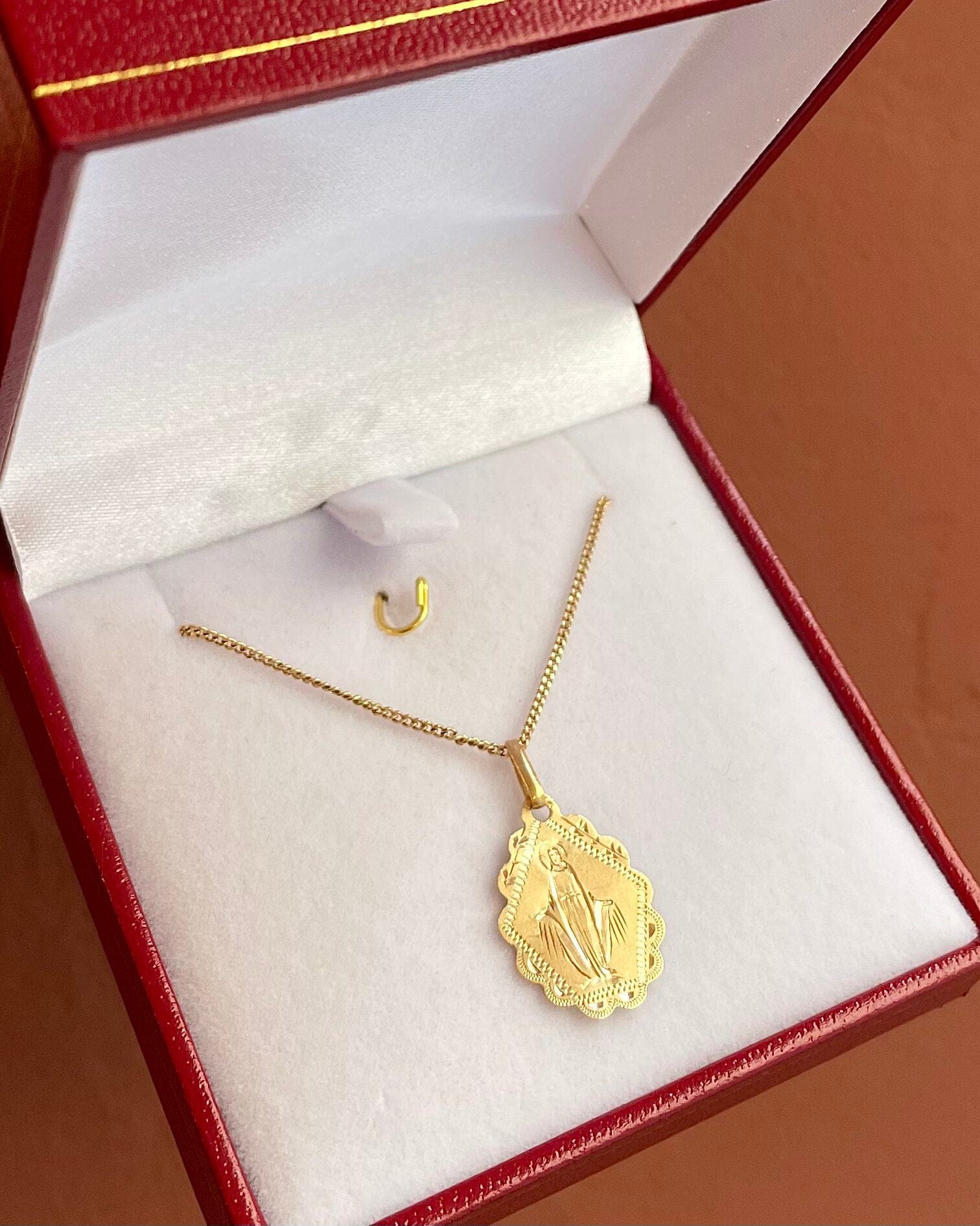 18K Gold Baptism Pendant “Levana”