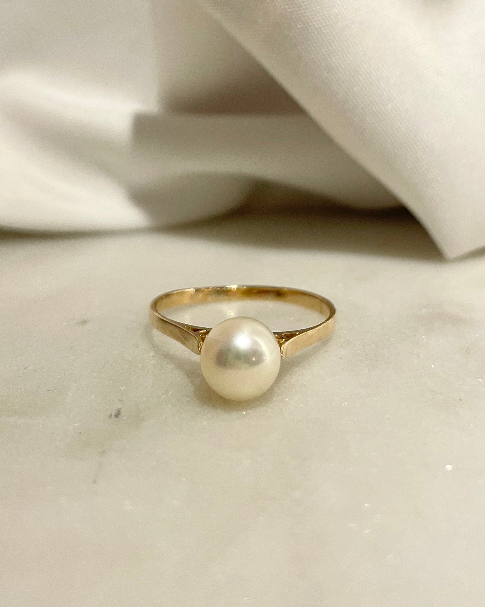 Bague Vintage Perle "Livia"