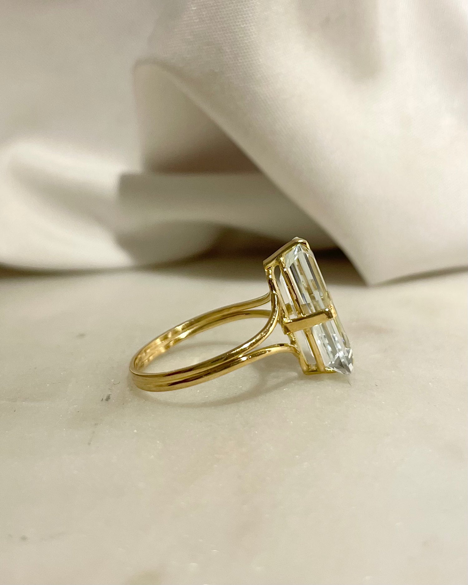 Bague Cocktail Aigue-Marine 3.80 Carats "Serafine"