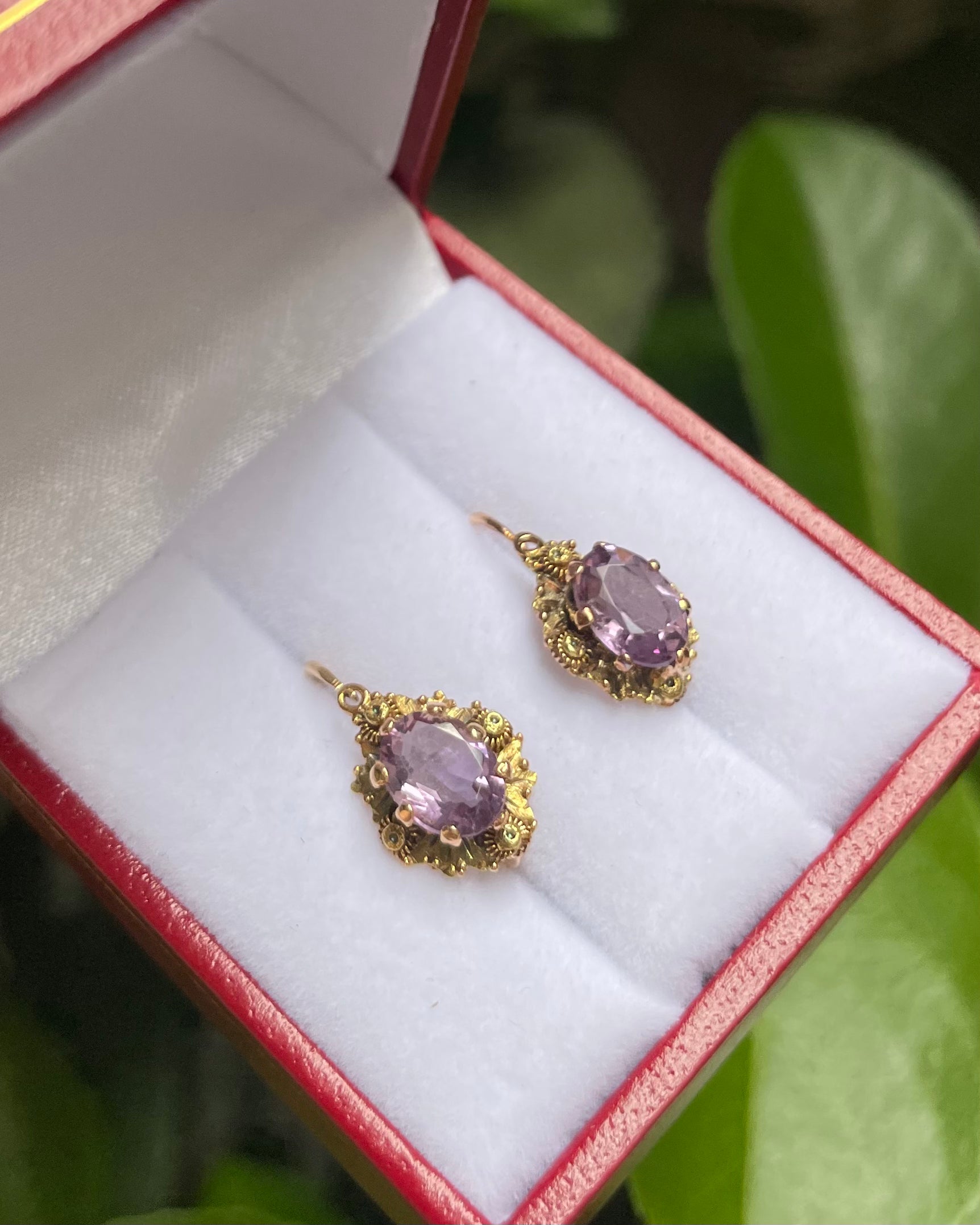Dormeuses Améthystes 2.20 carats "Vittoria"