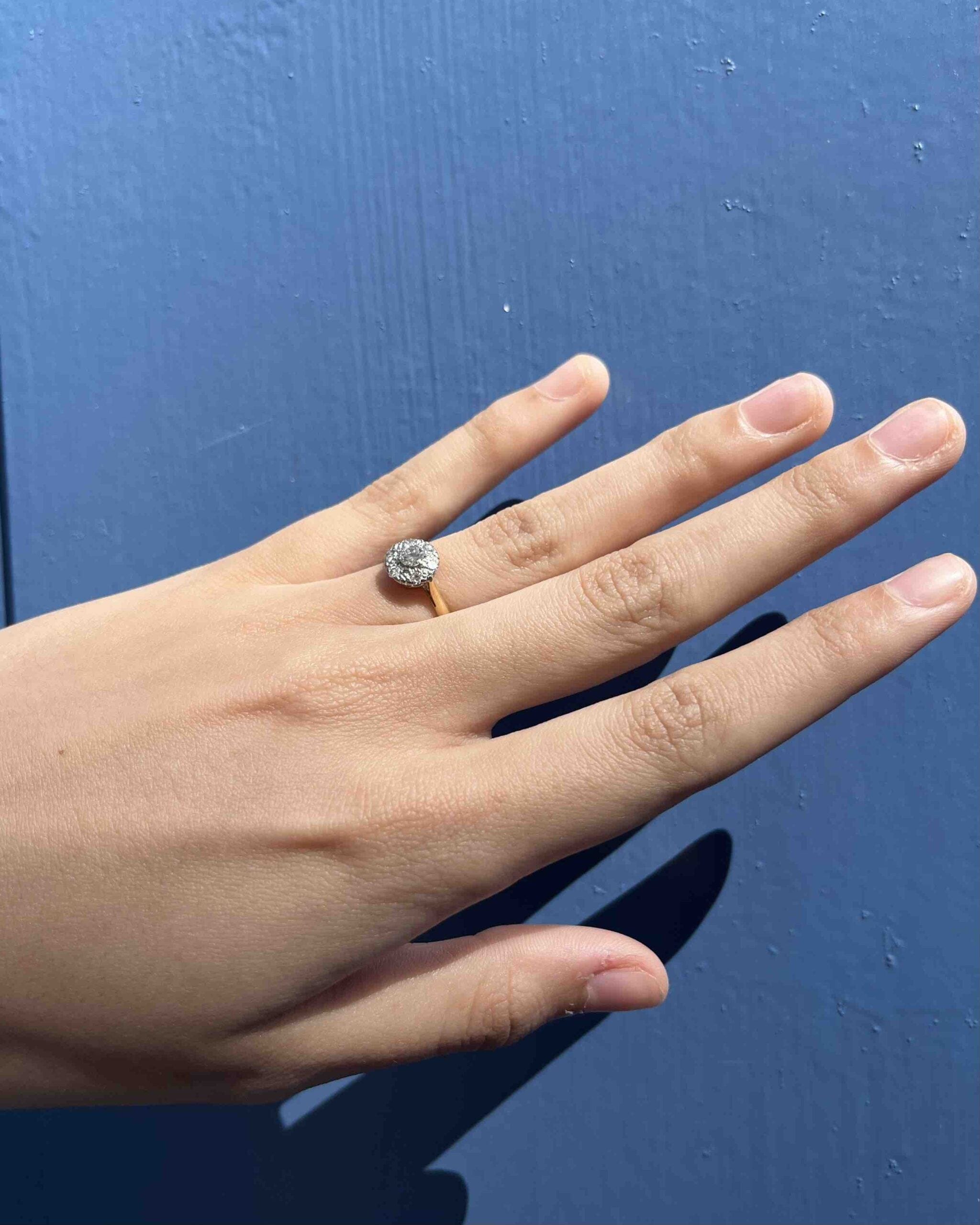 Bague Art-déco diamants 0.50 Carat "Elina" - Elliade Paris