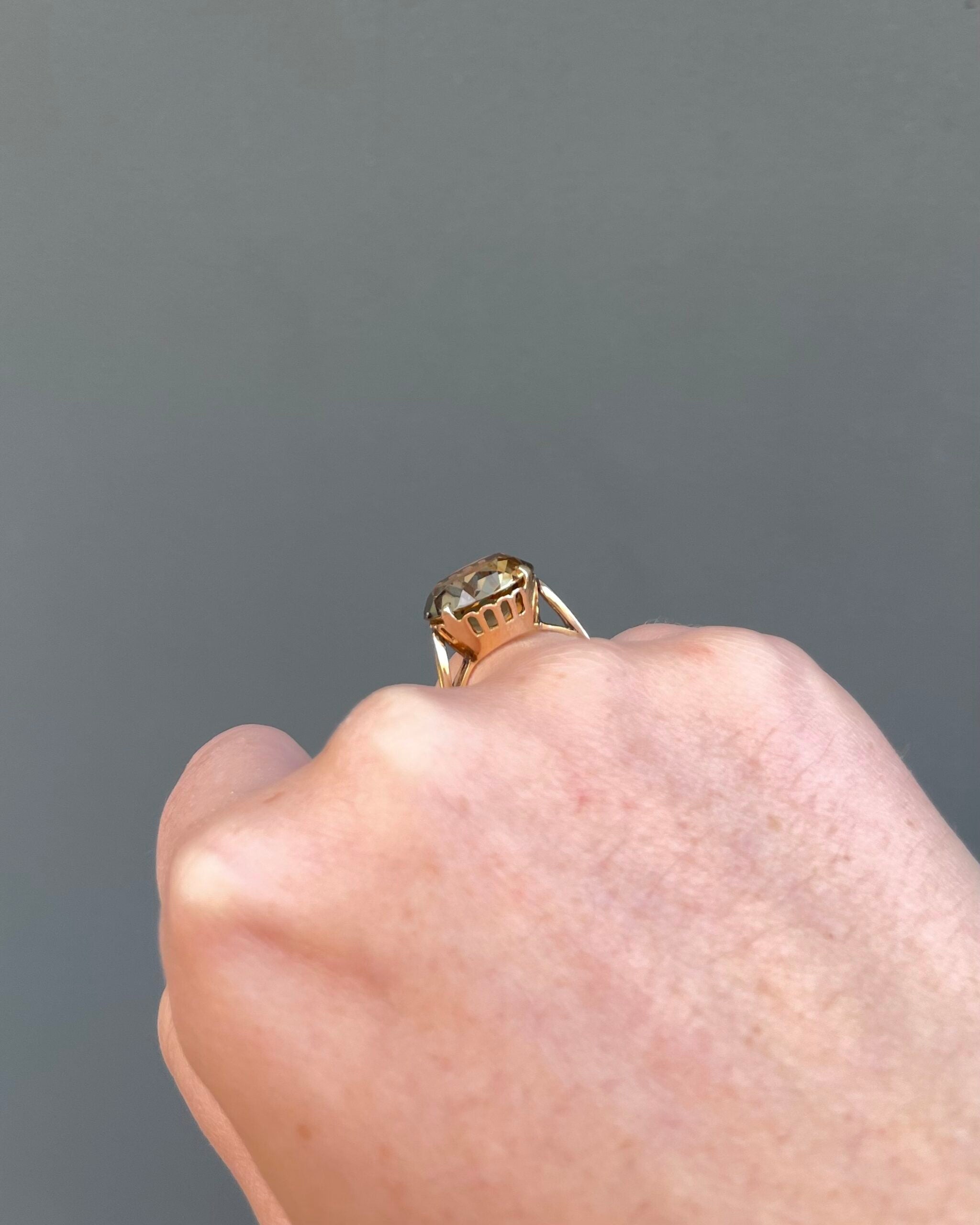 Anillo de cóctel de citrino de 8,60 quilates «Zita»