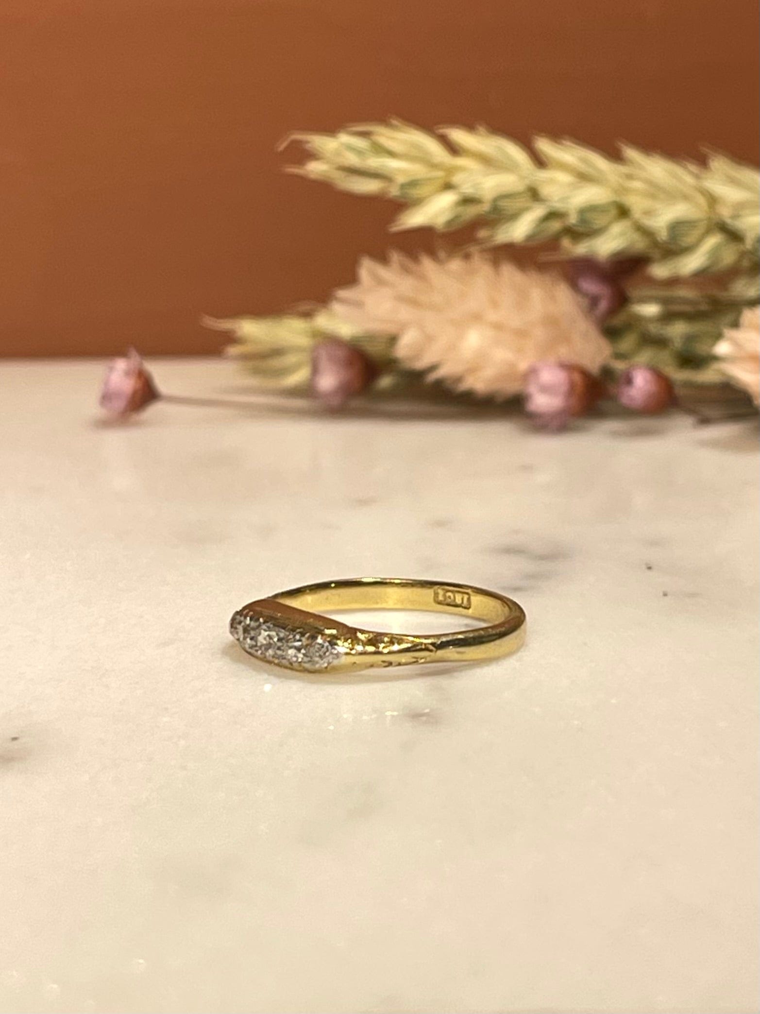 Bague Vintage Rivière de Diamants "Haneïa"