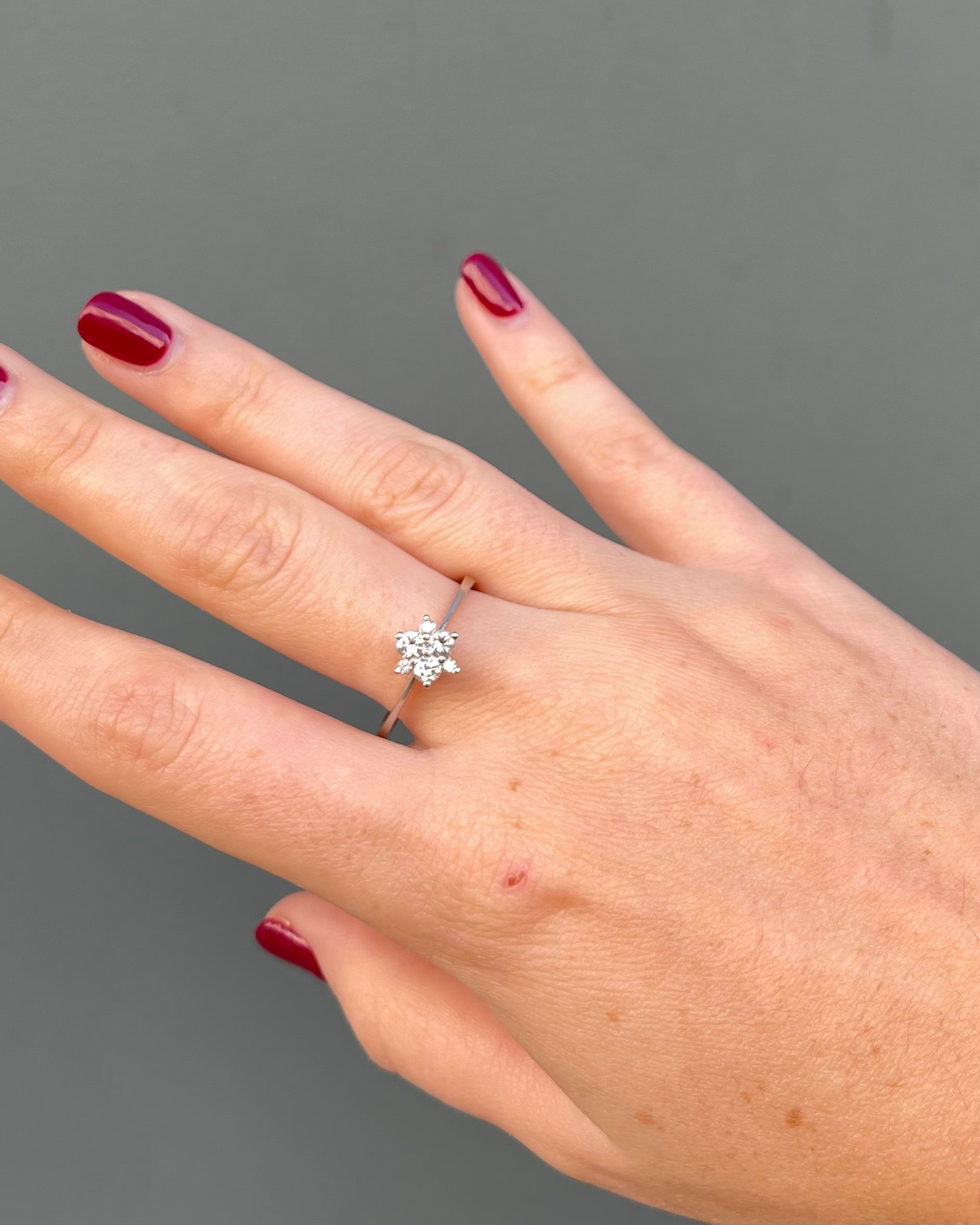 Bague Vintage Marguerite Diamants "Barbara"