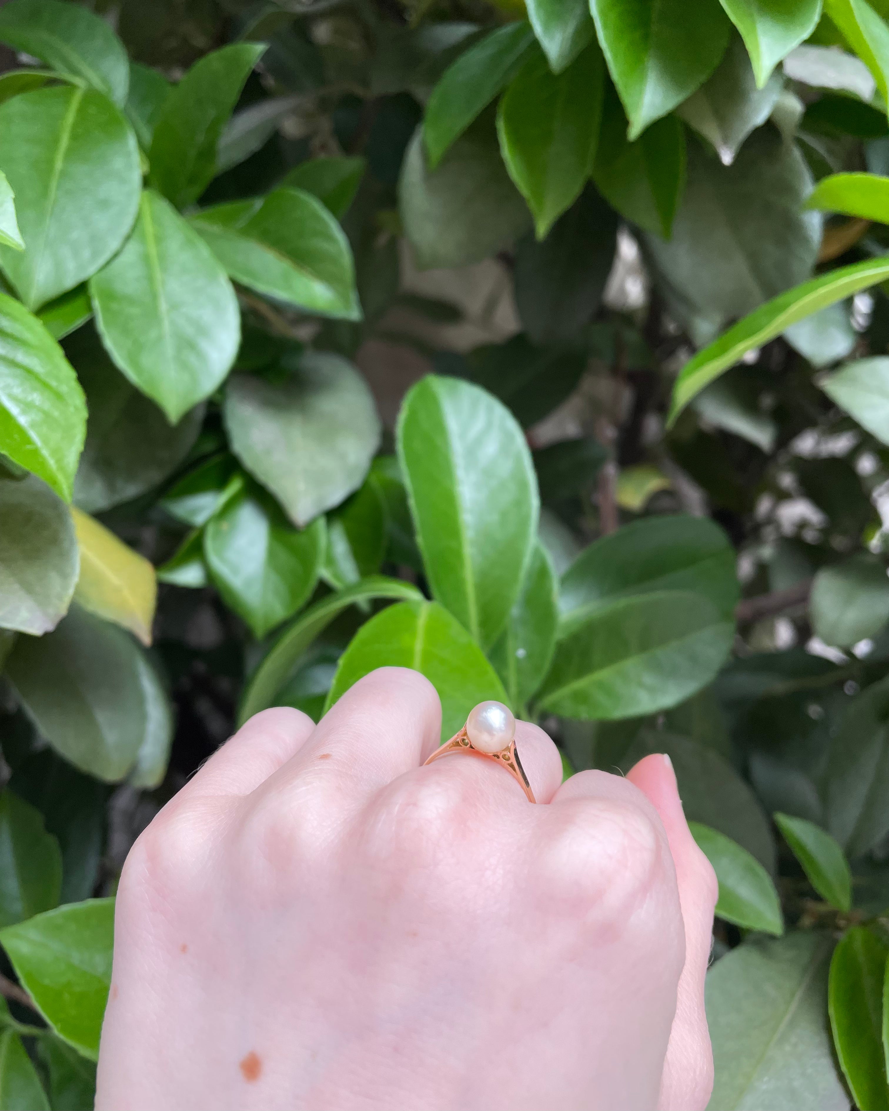 Bague Vintage Perle "Livia"