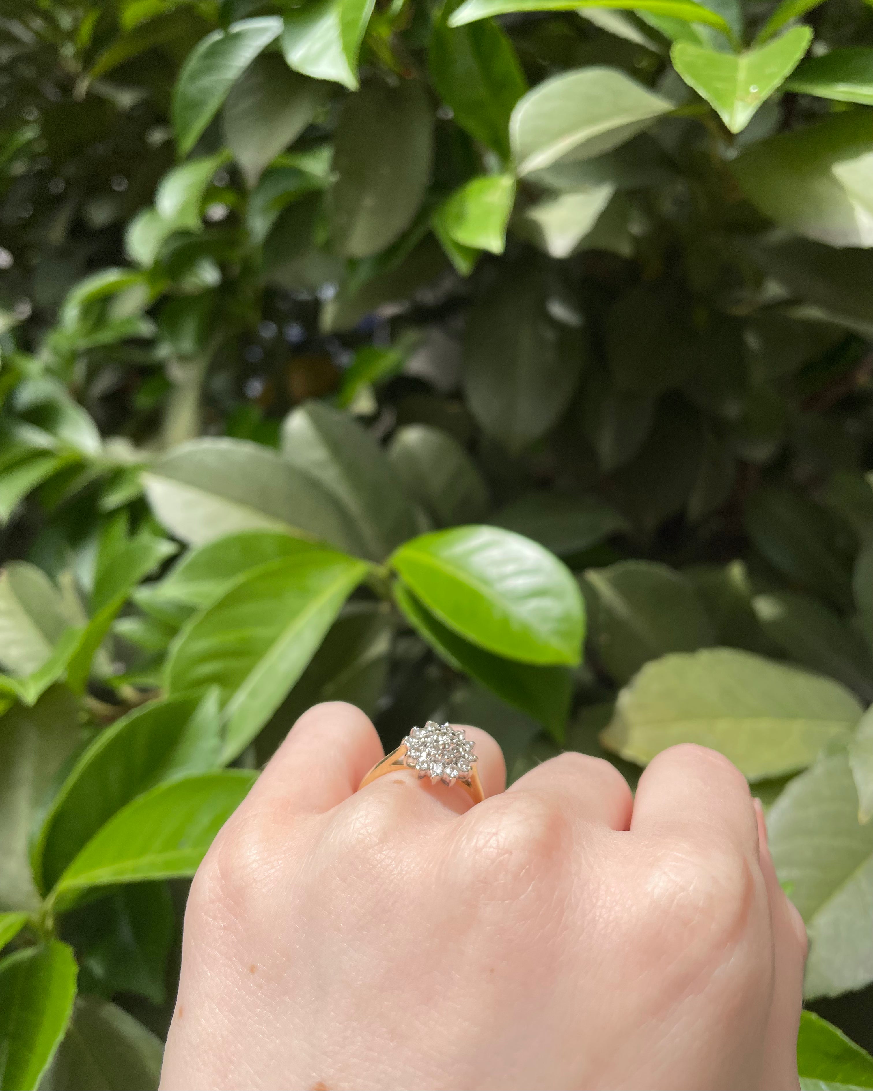 Bague Marguerite Diamants 0.47 carat "Cecilia”