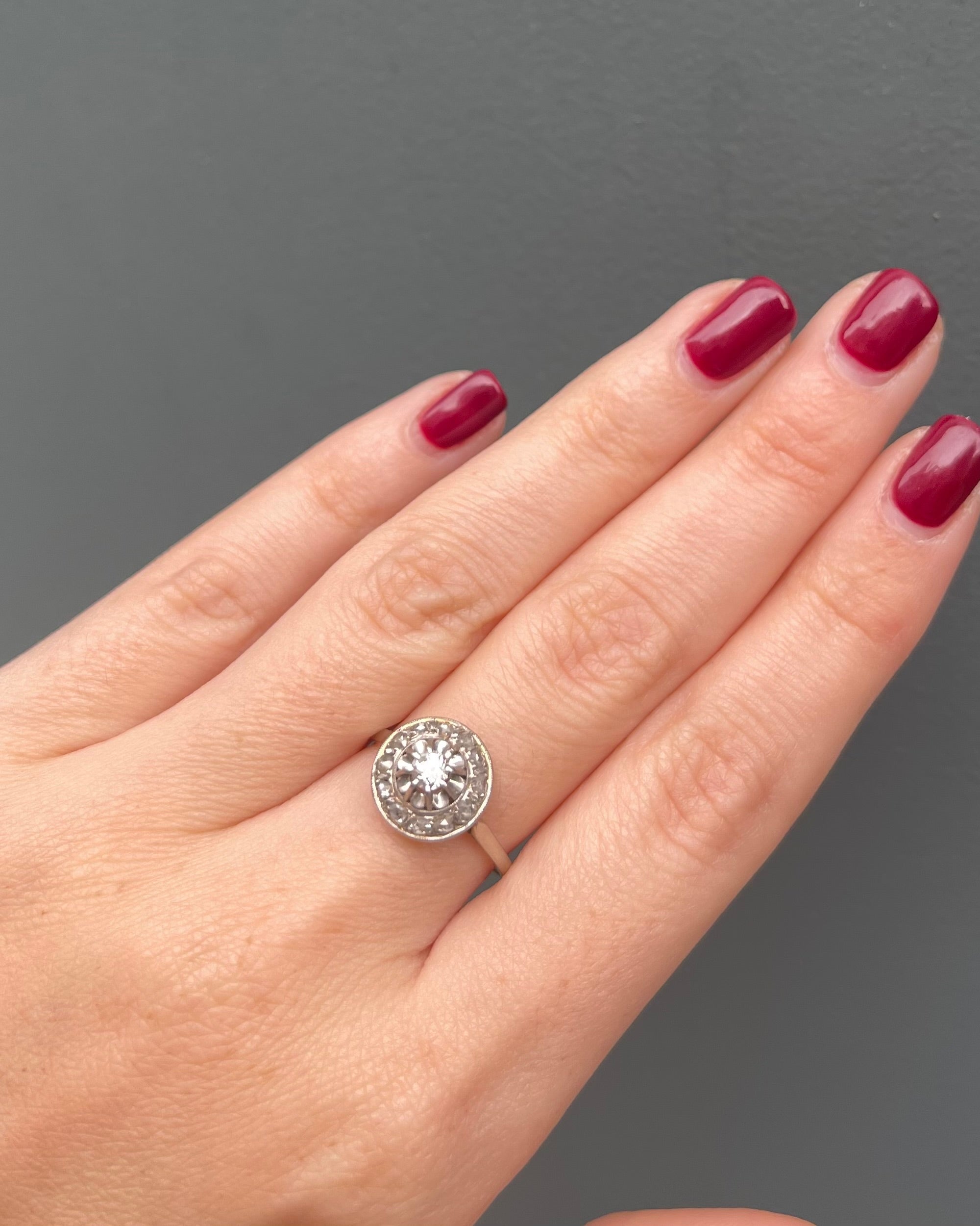 Bague Art Déco 13 Diamants "Ingrid"