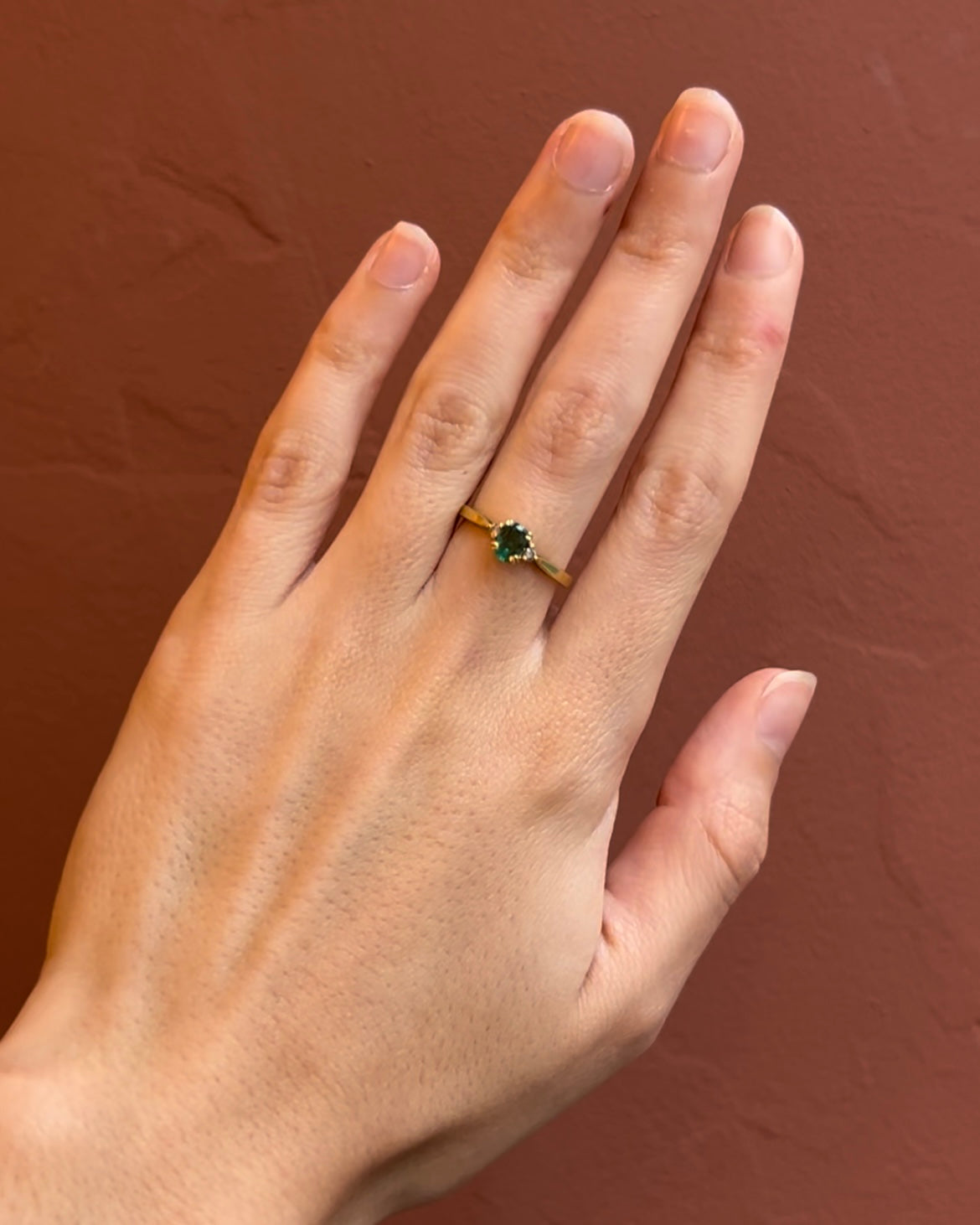 Bague Trilogie Émeraude et Diamants "Thaïs"