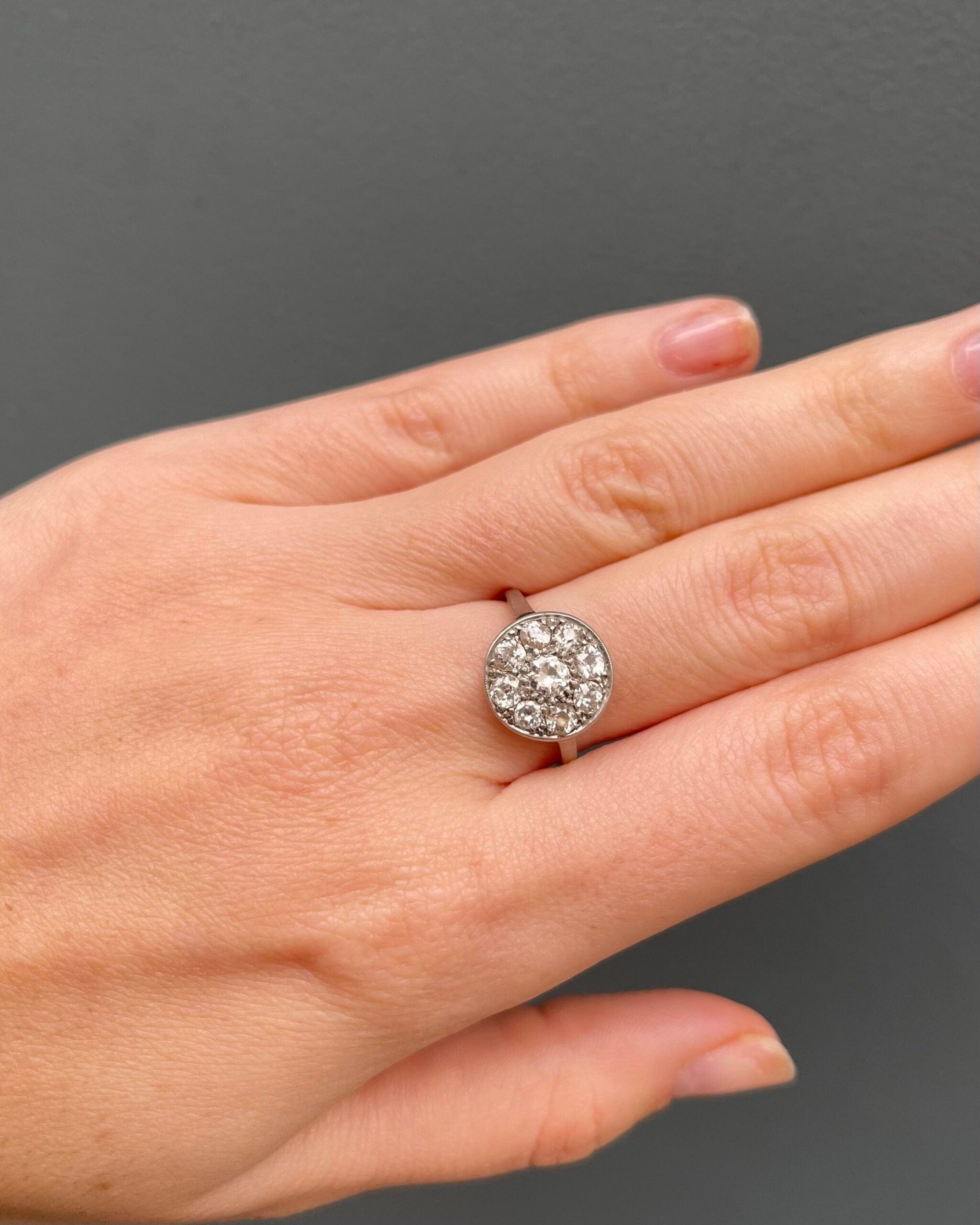 Bague Art Déco Diamants 1 carat "Lou" - Elliade Paris