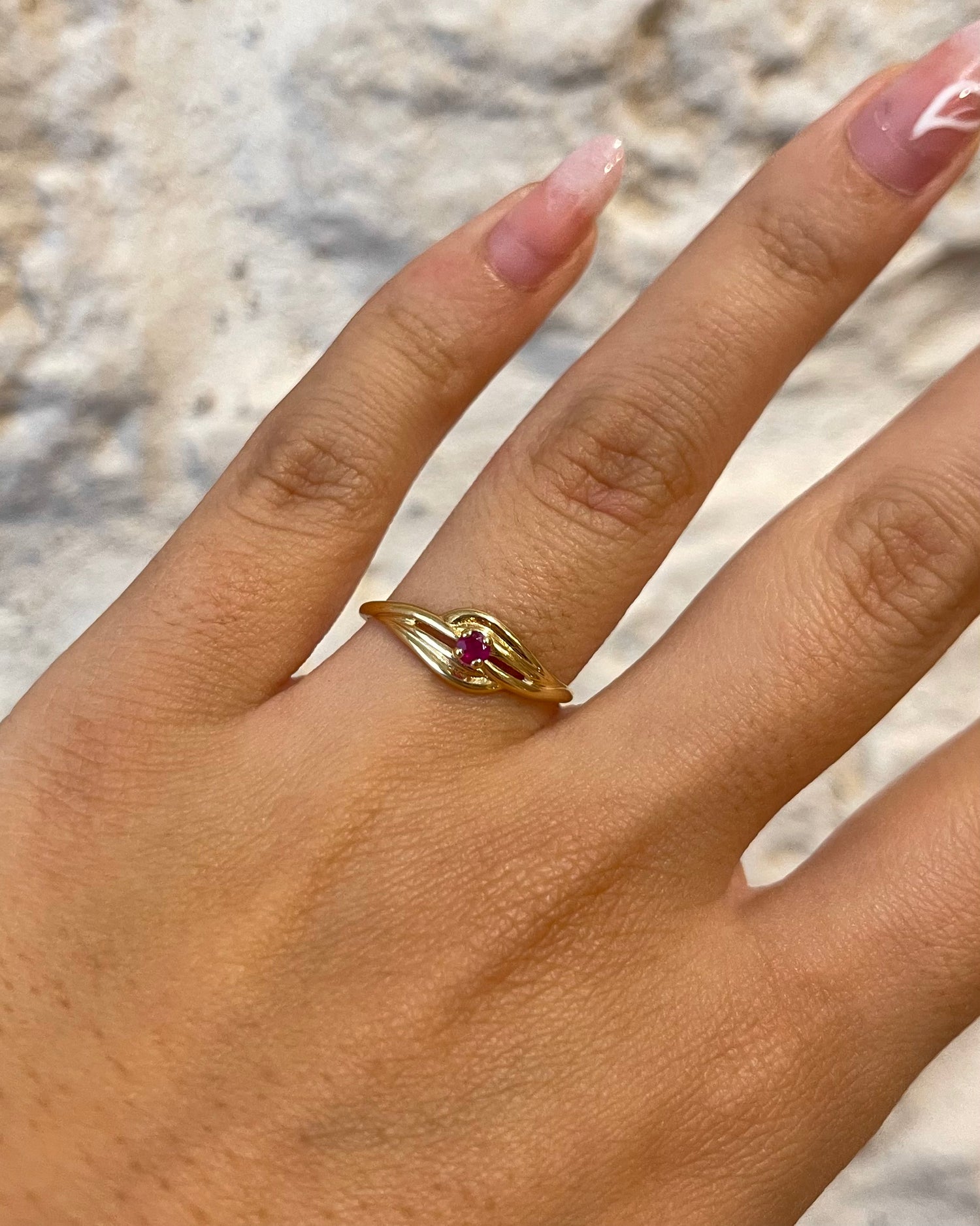 Bague Solitaire Rubis "Theresa"