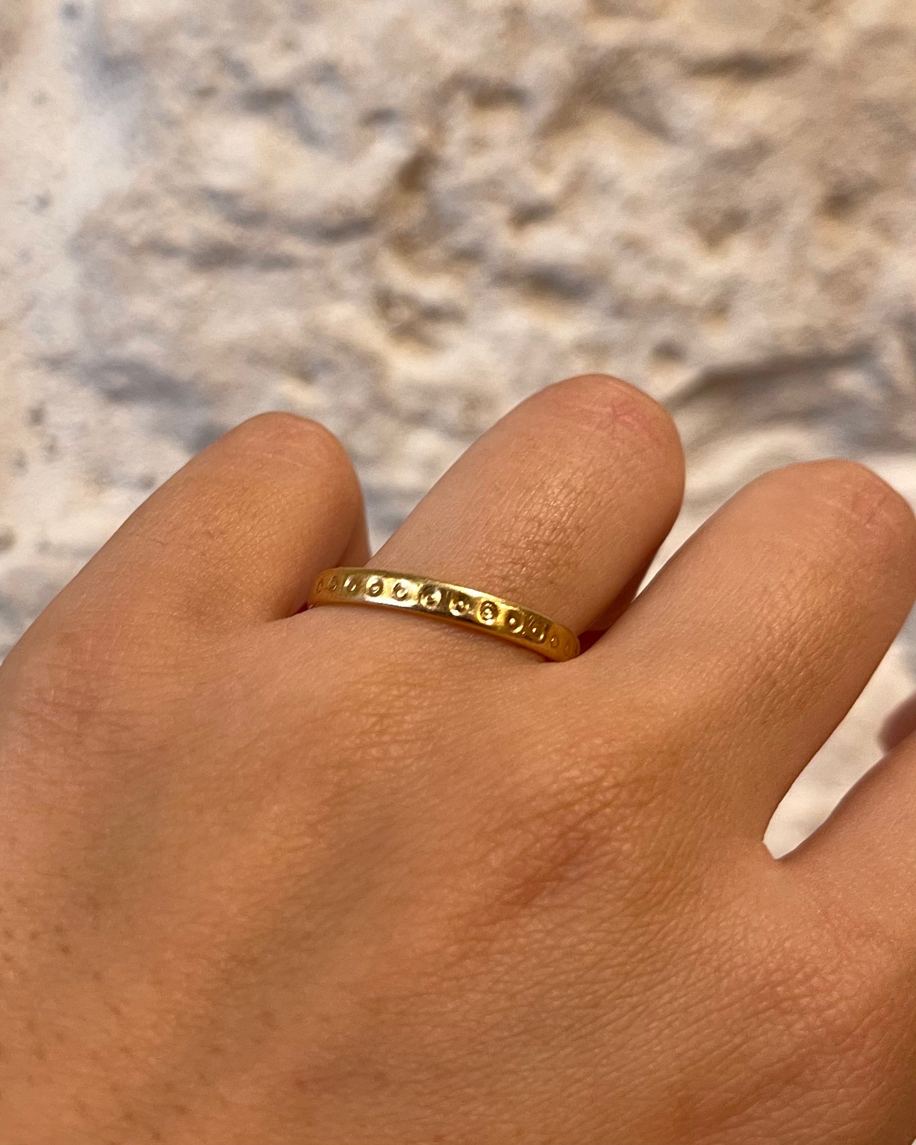 Alliance Or jaune 18 carats "Anae"