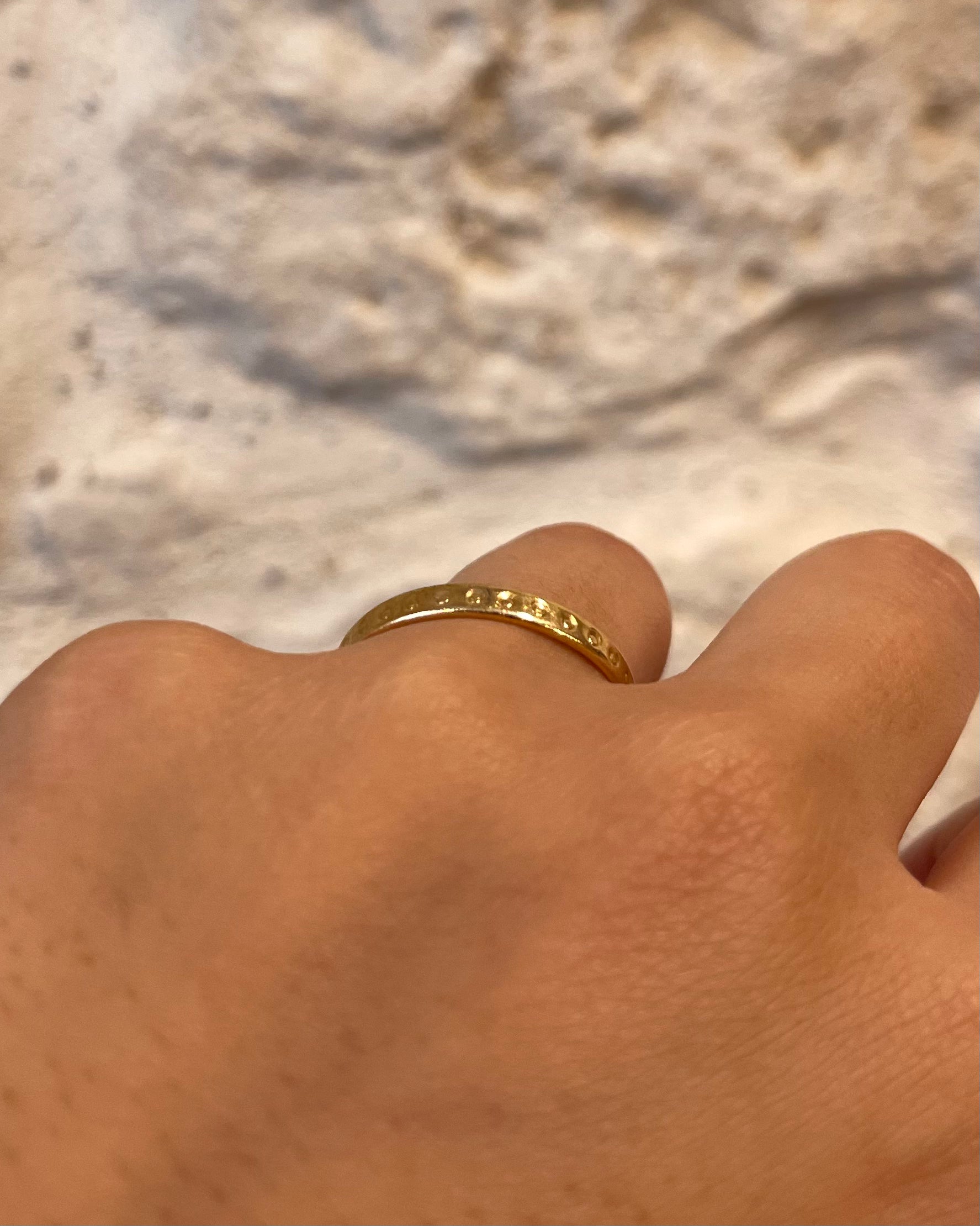 Alliance Or jaune 18 carats "Anae"