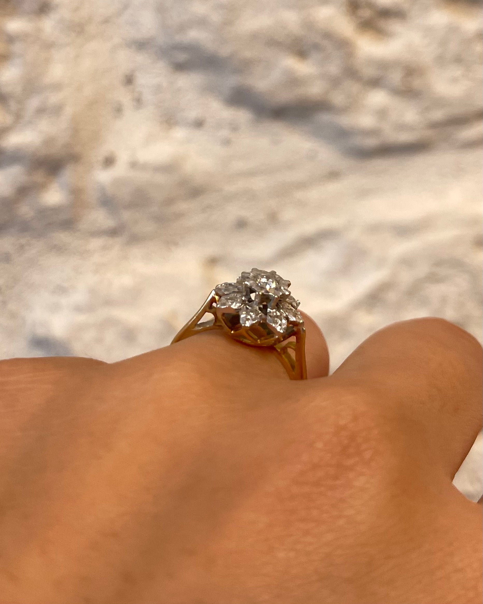 Bague Marguerite Diamants "Noha"