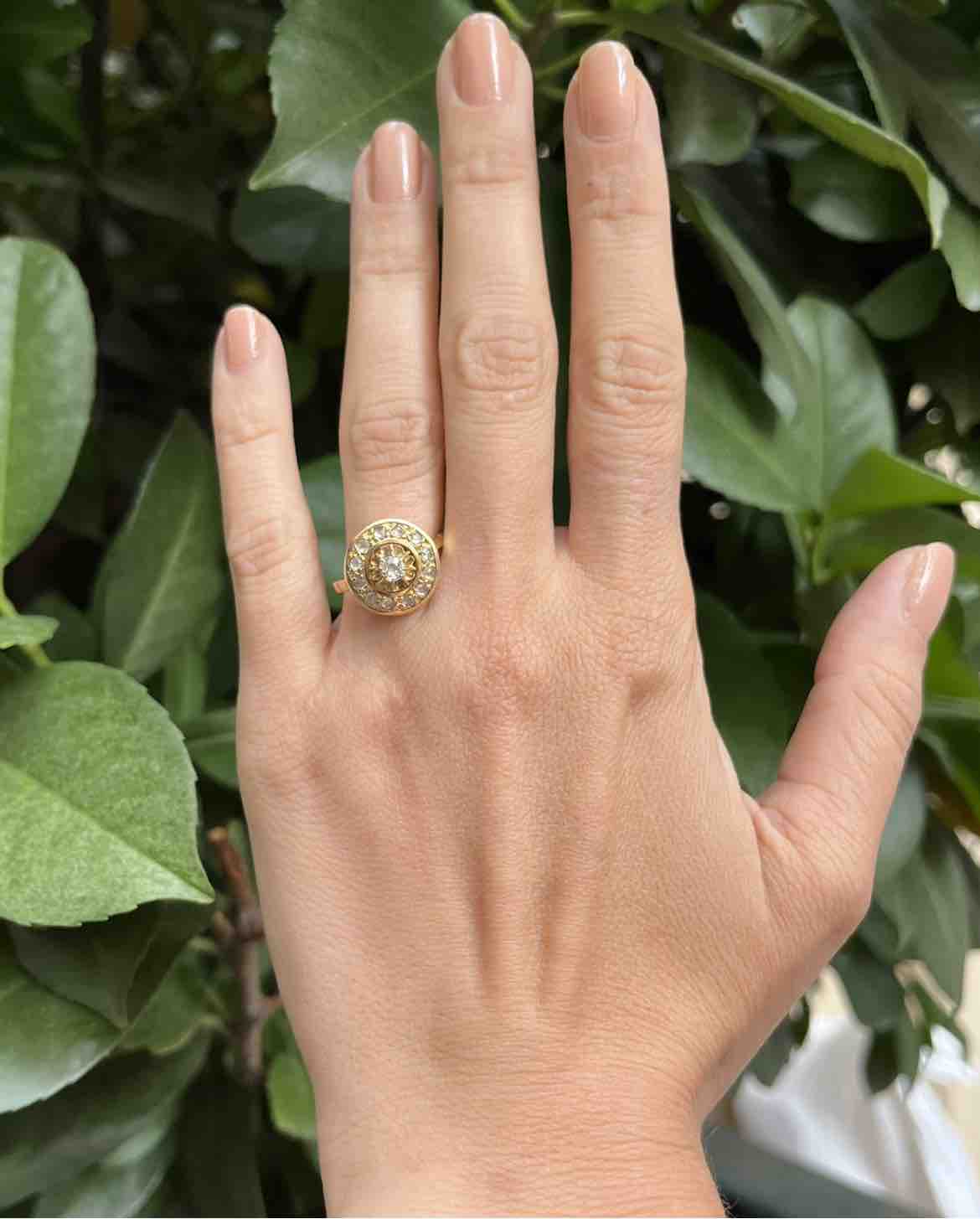 Bague Art-déco Diamants "Lottie"