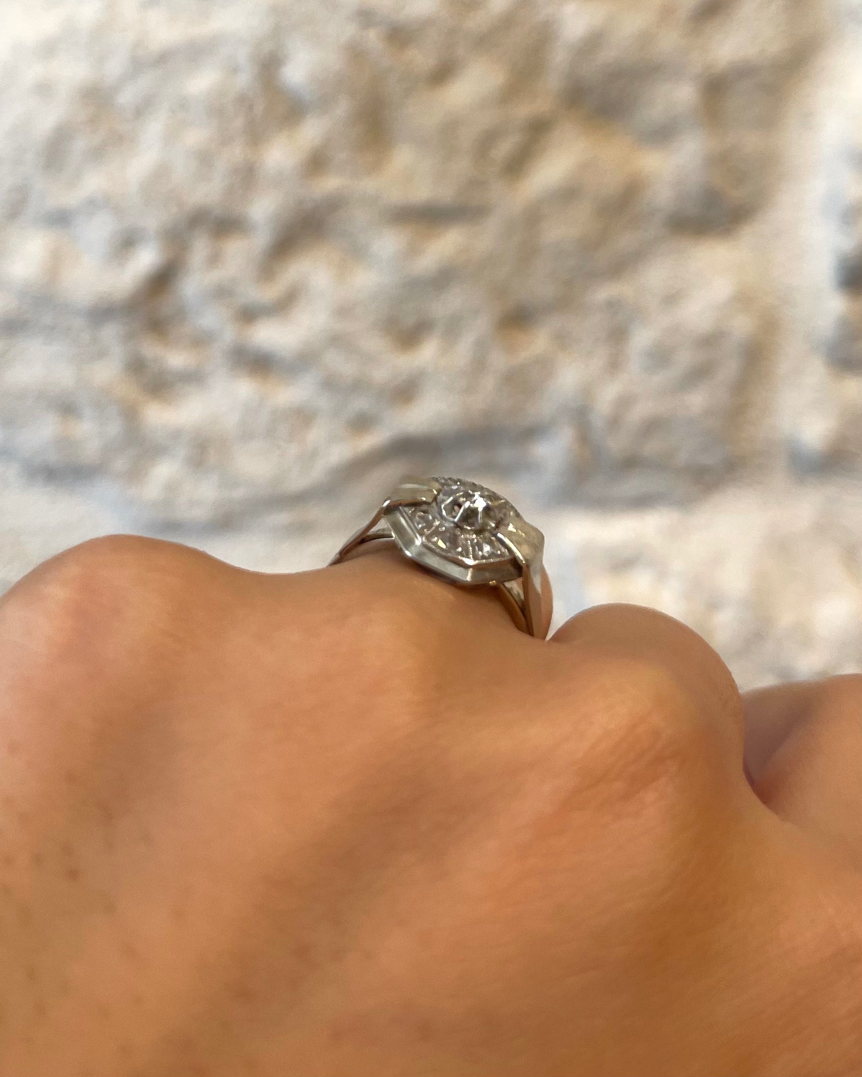 Bague Art-Déco Diamants "Janelle"