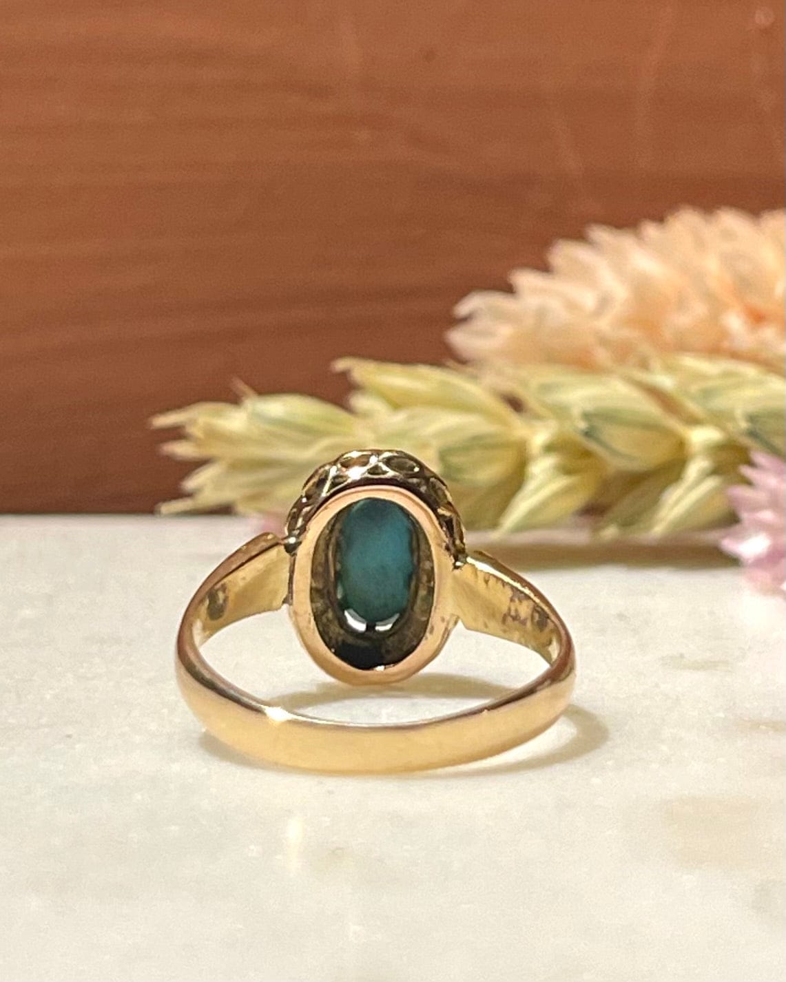 Bague Marguerite Turquoise "Monica" - Elliade Paris