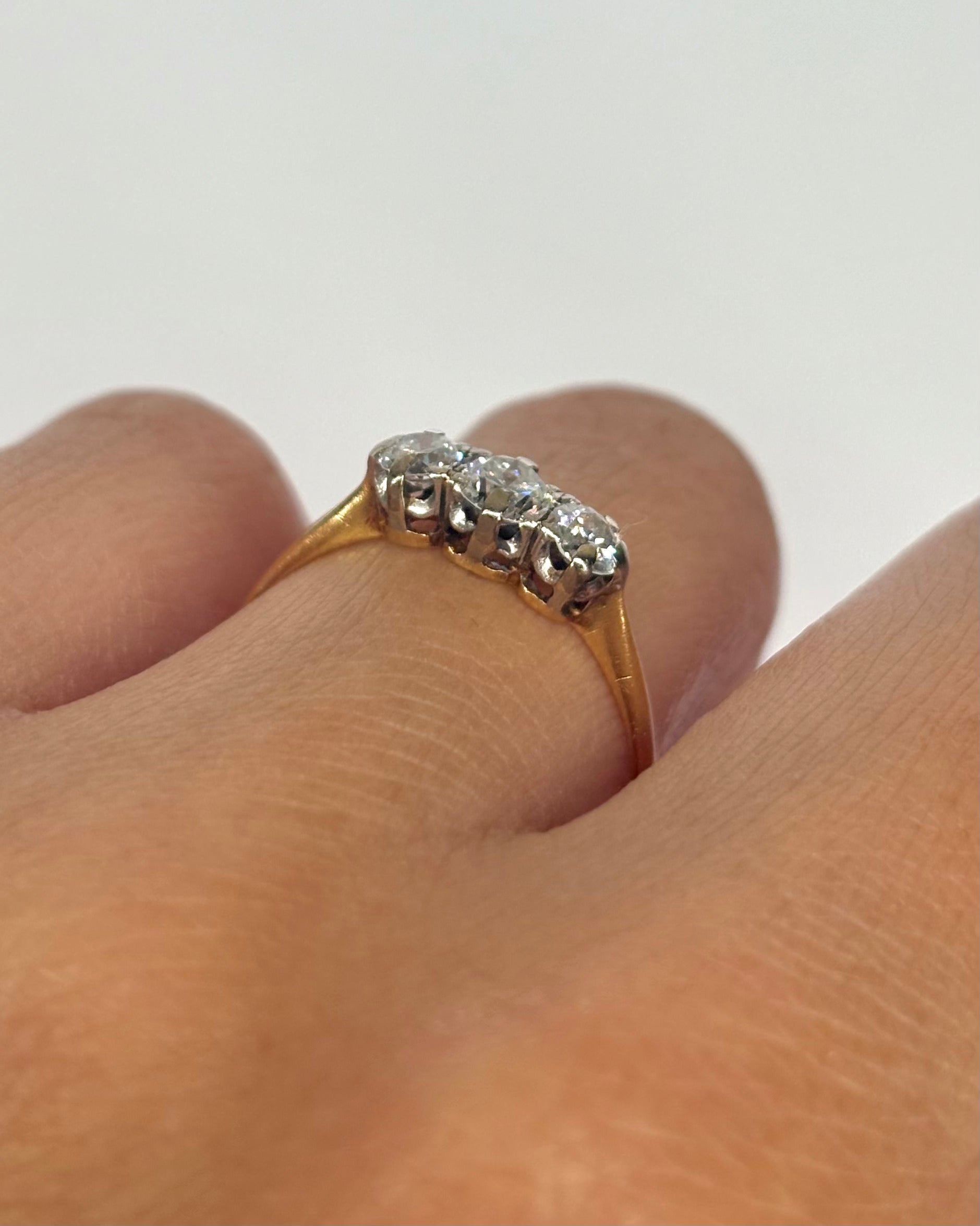 Bague Trilogie Diamants 0.55 ct "Loly"