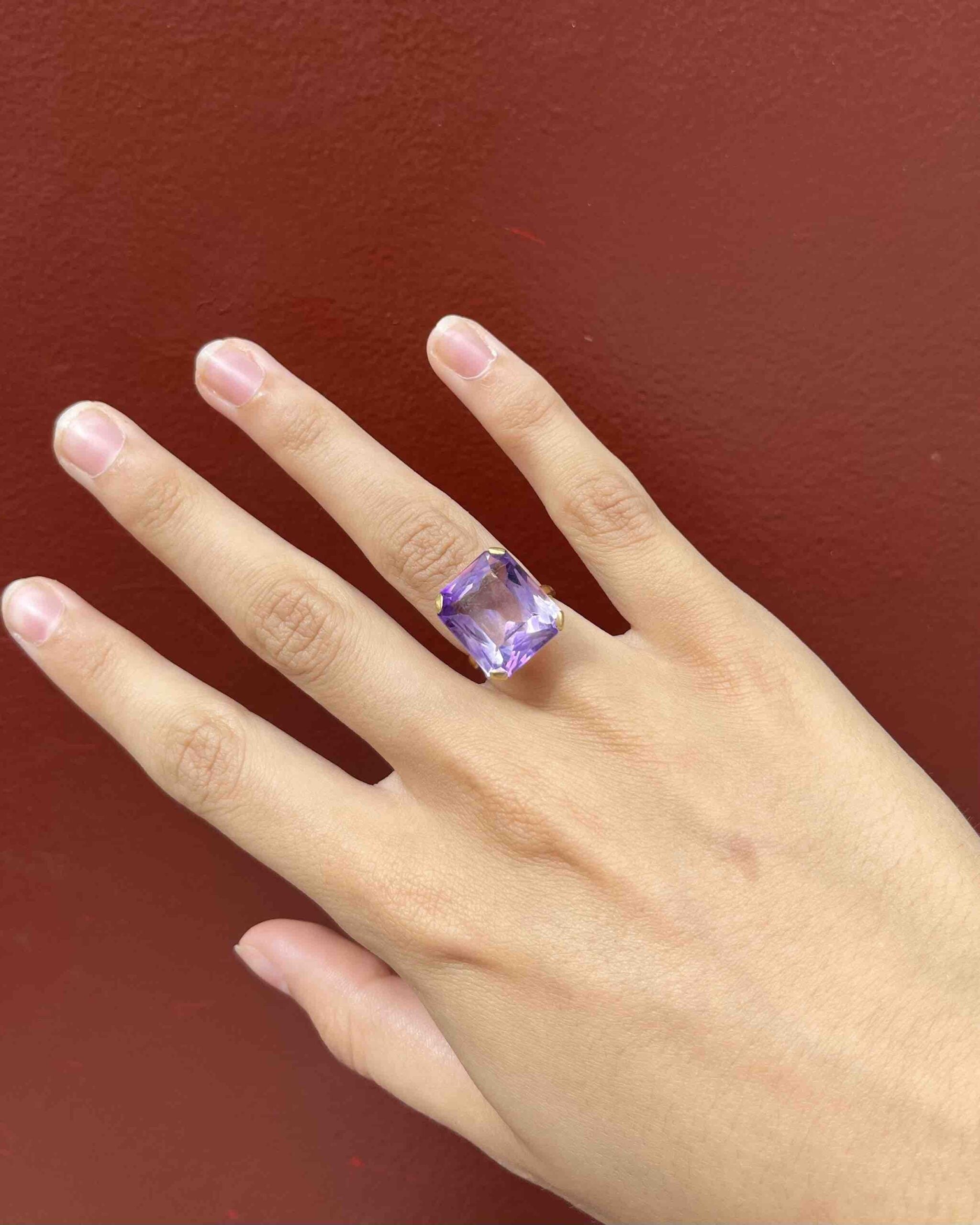 Bague Améthyste 12 carats vintage "Adeline"