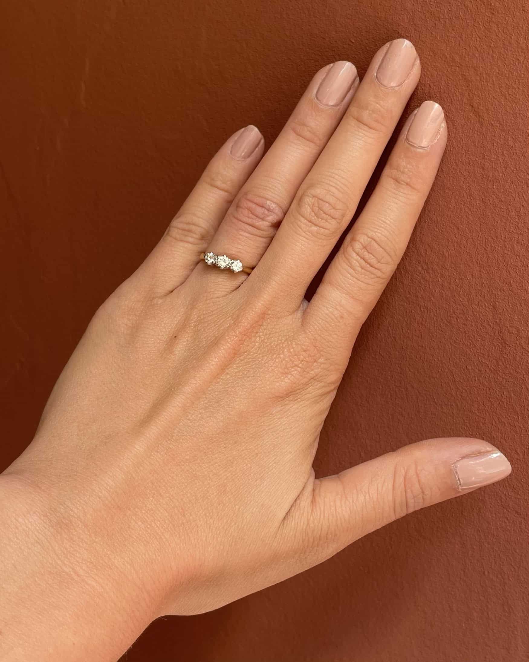 Bague Trilogie Diamants 0.60 carat "Poéma"