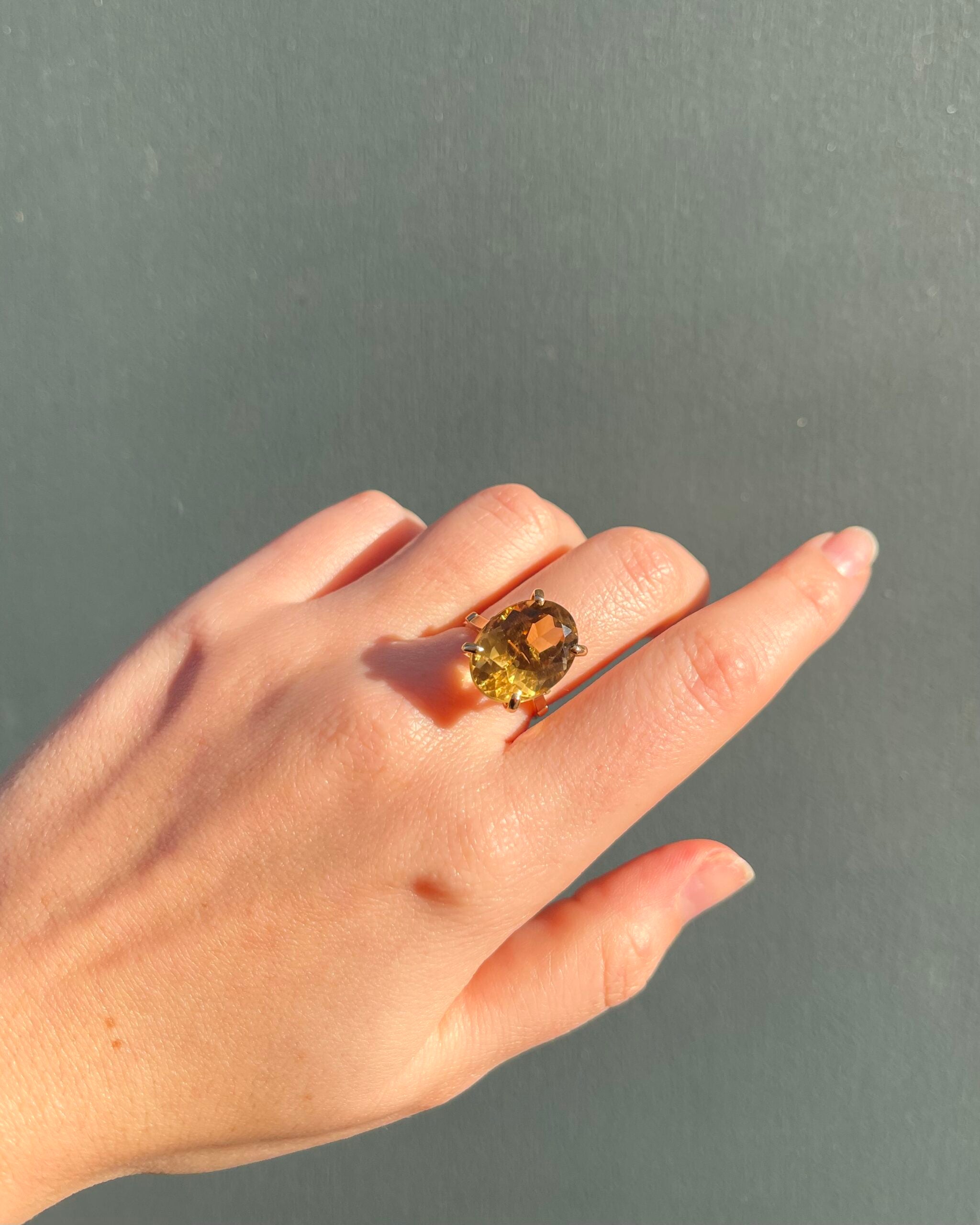 Bague Cocktail Citrine 10.30 Carats "Elise"