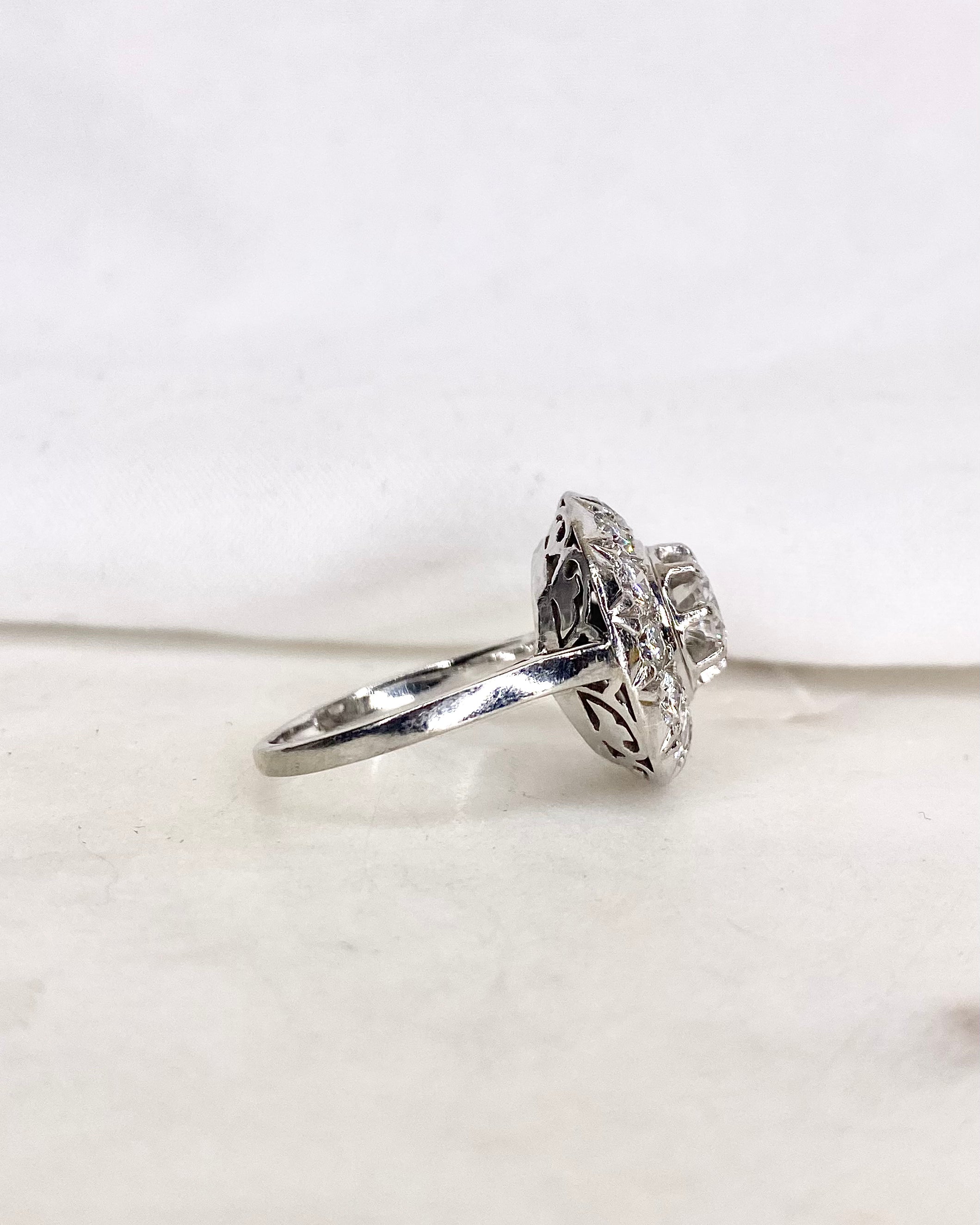 Bague Art-Déco Diamants 1.80 carat "Nayla"