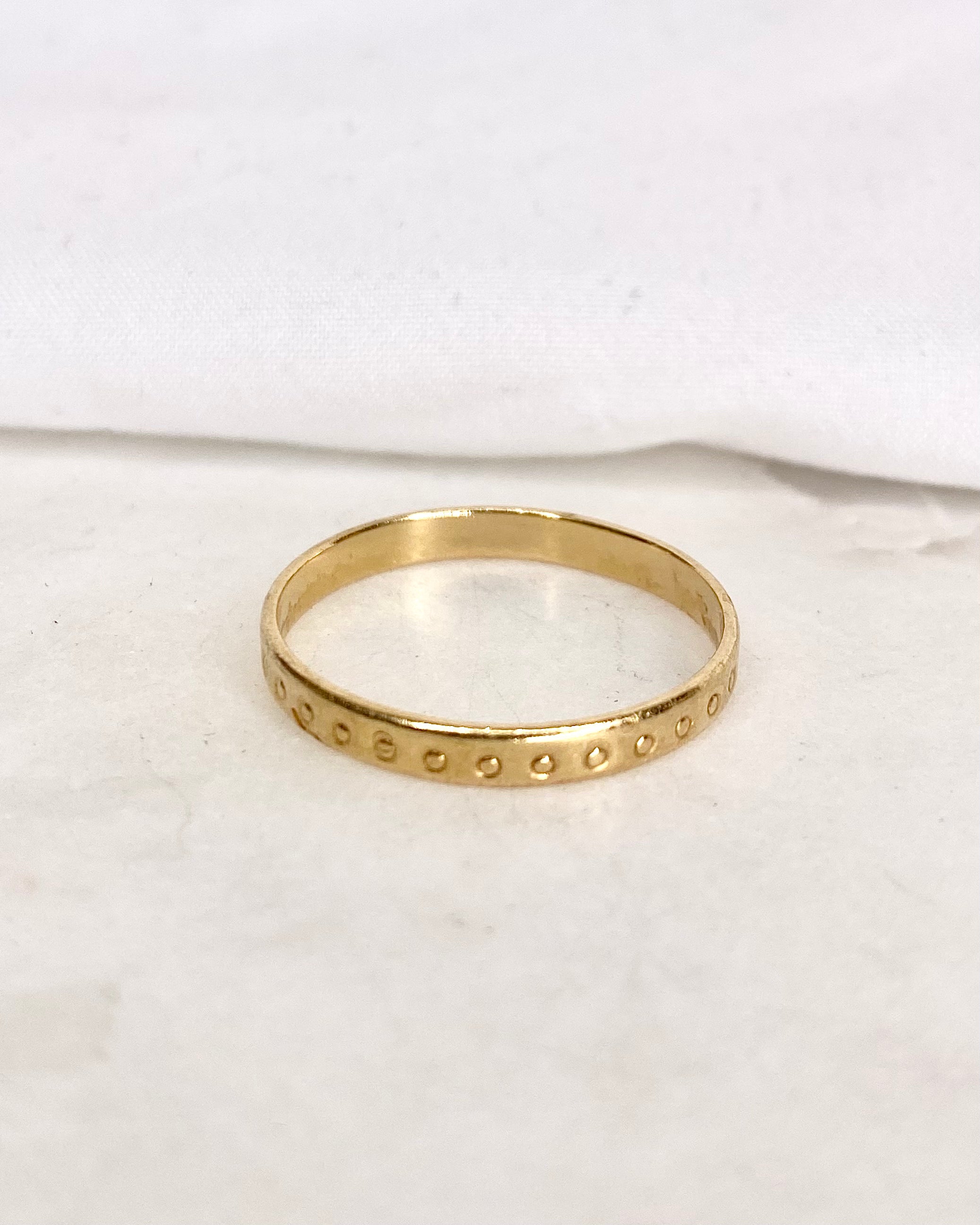 Alliance Or jaune 18 carats "Anae"