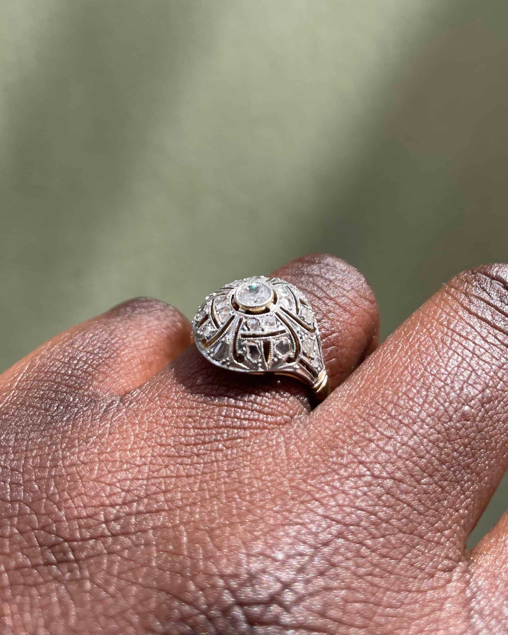 Bague vintage Art-déco Diamants "Kahir"