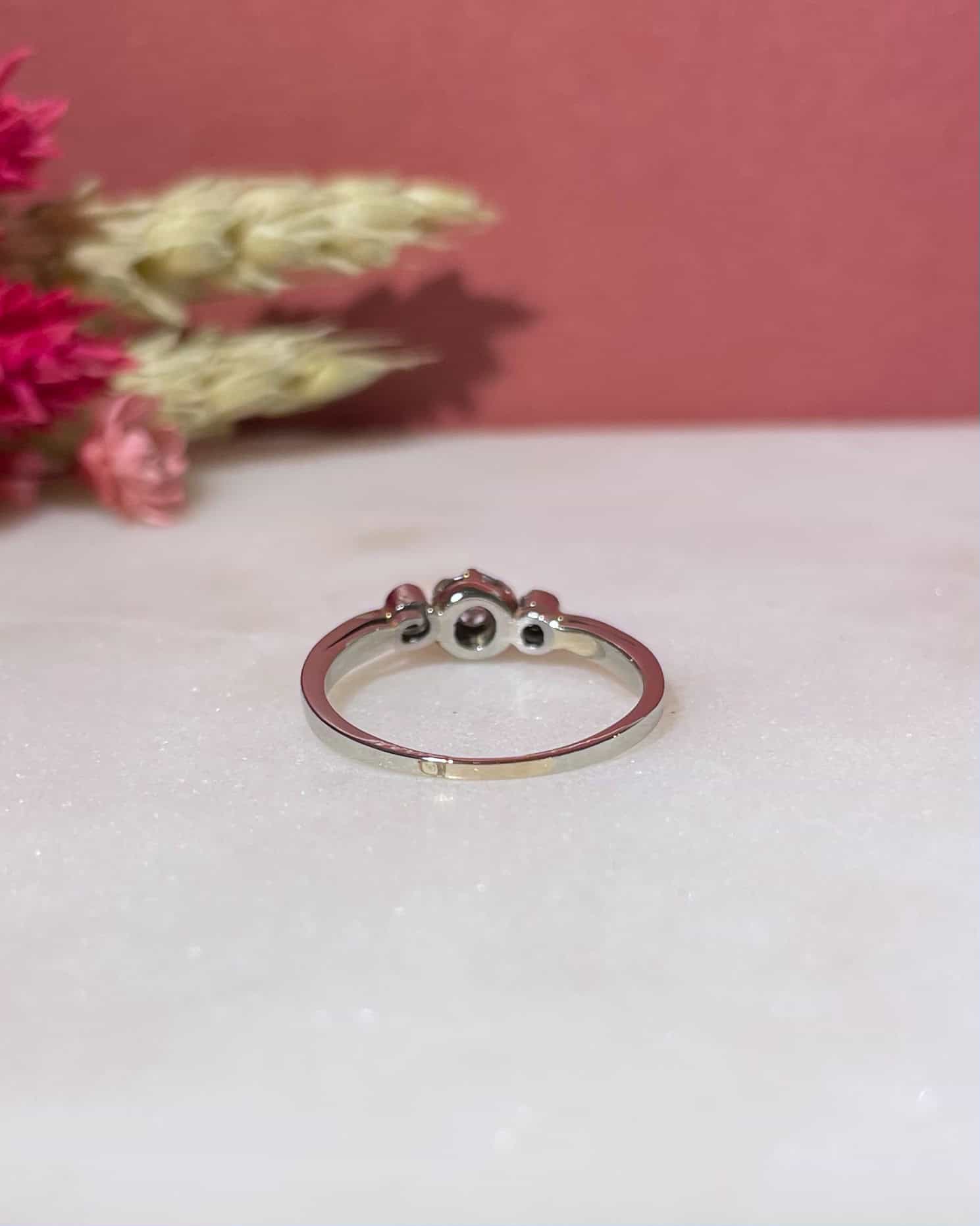 Bague Vintage trilogie diamants "Médina"