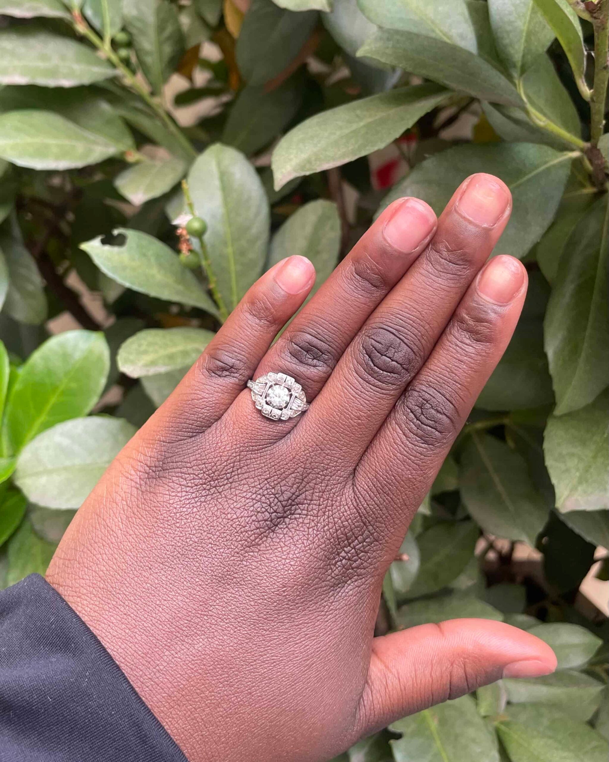 Bague Vintage Art-Déco Diamants "Yahari"