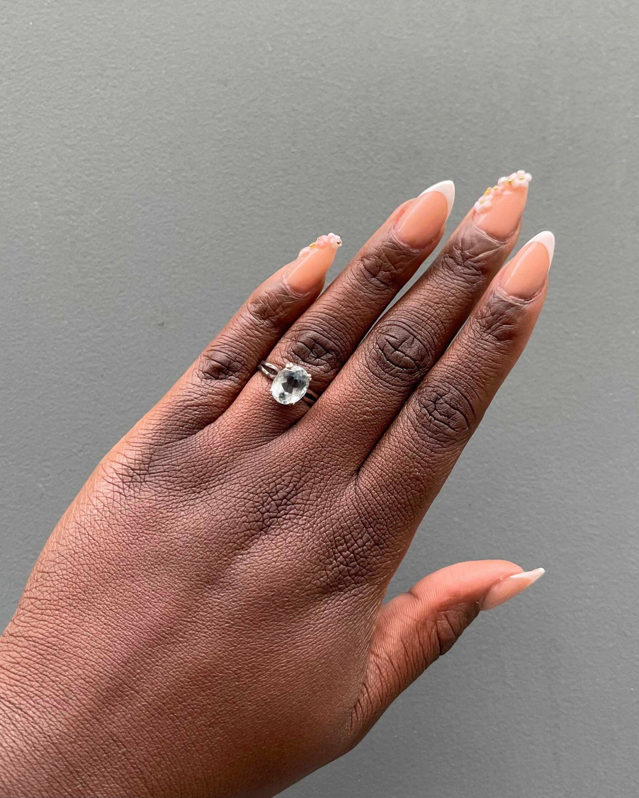 Bague Solitaire Aigue-Marine 2.70 carats "Mona" - Elliade Paris