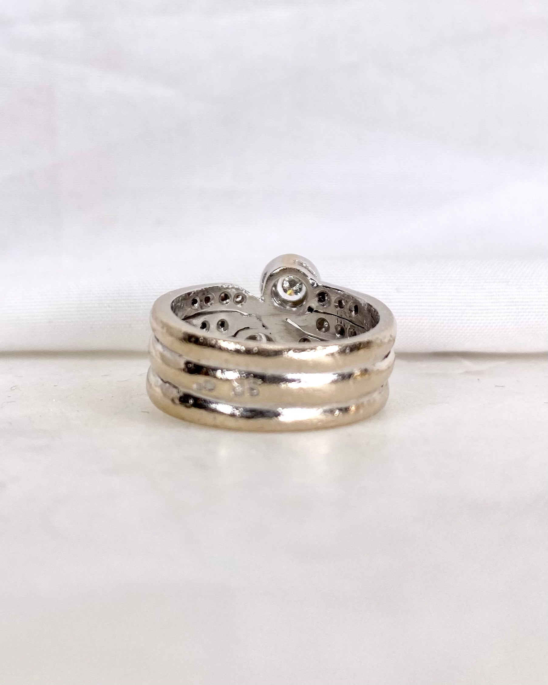 Bague Jonc Diamants 0.60 carat & or 9.62g "Mathilde"
