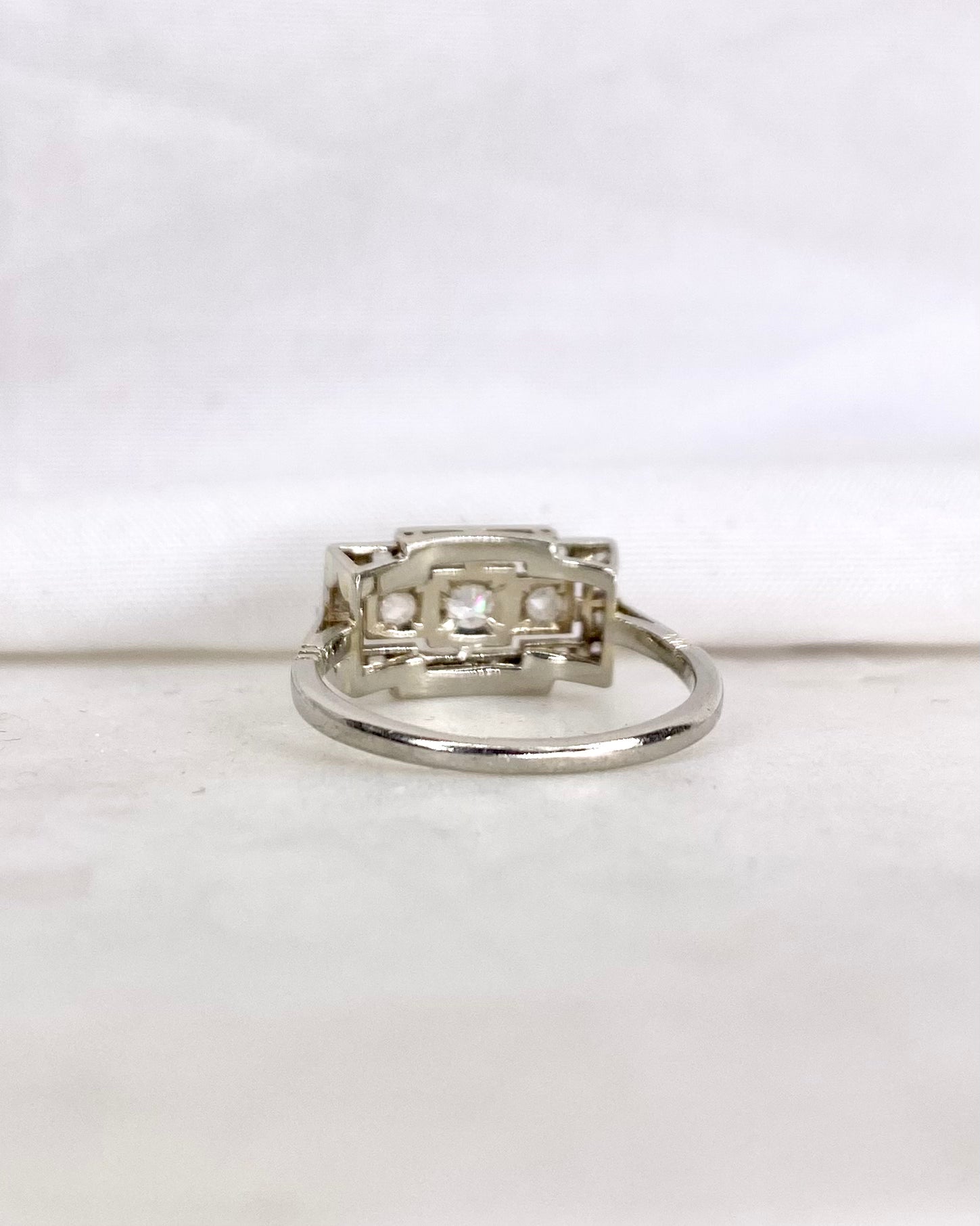 Bague Art-Déco Diamants "Leanne"