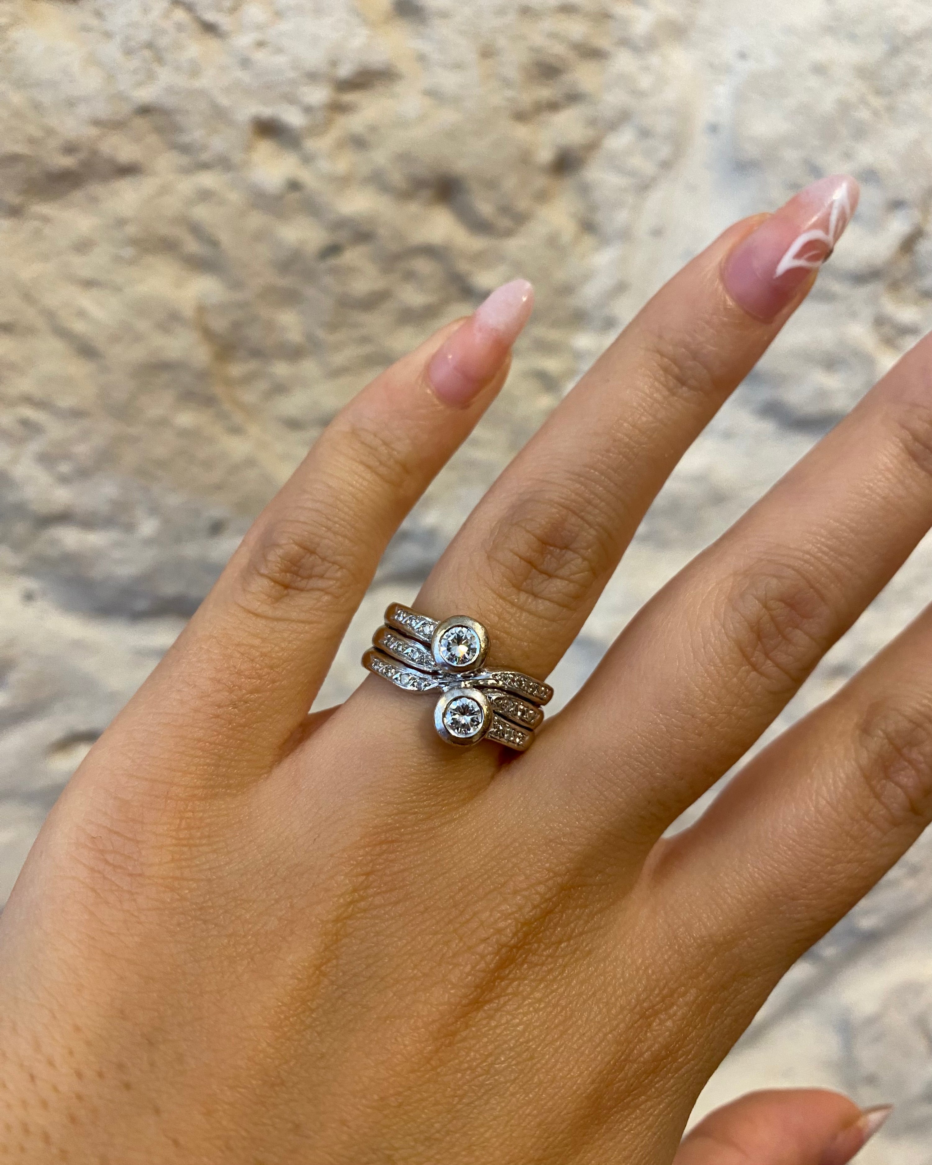 Bague Jonc Diamants 0.60 carat & or 9.62g "Mathilde"