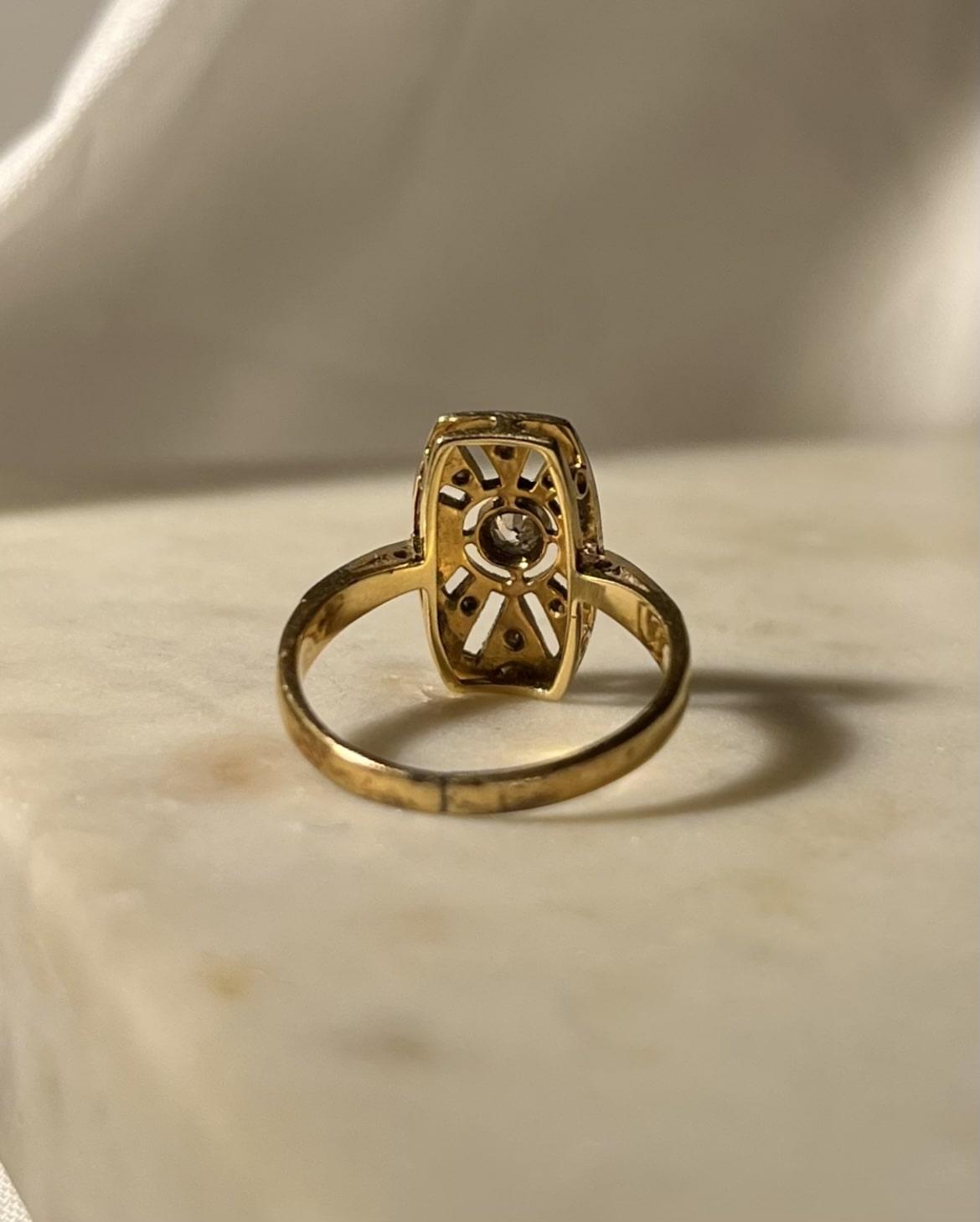 Bague Art Déco Diamants "Julide"